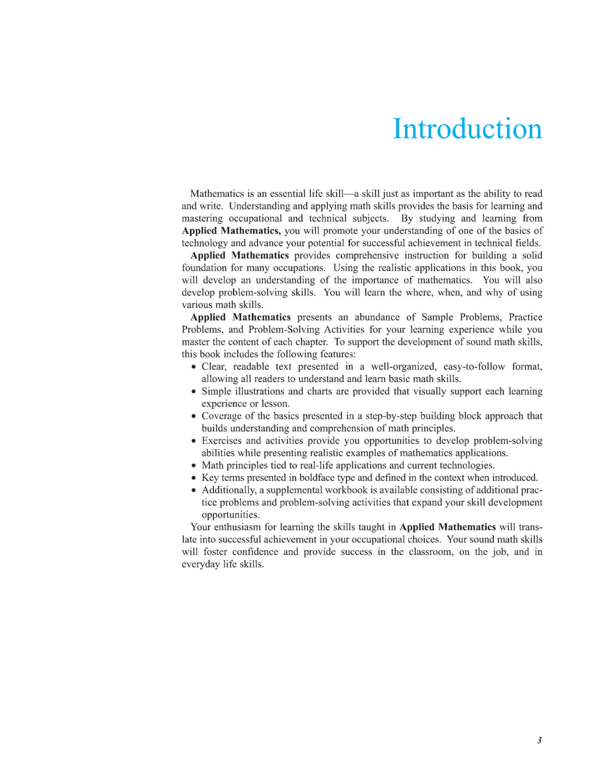 Applied Mathematics, 4th Edition page 3