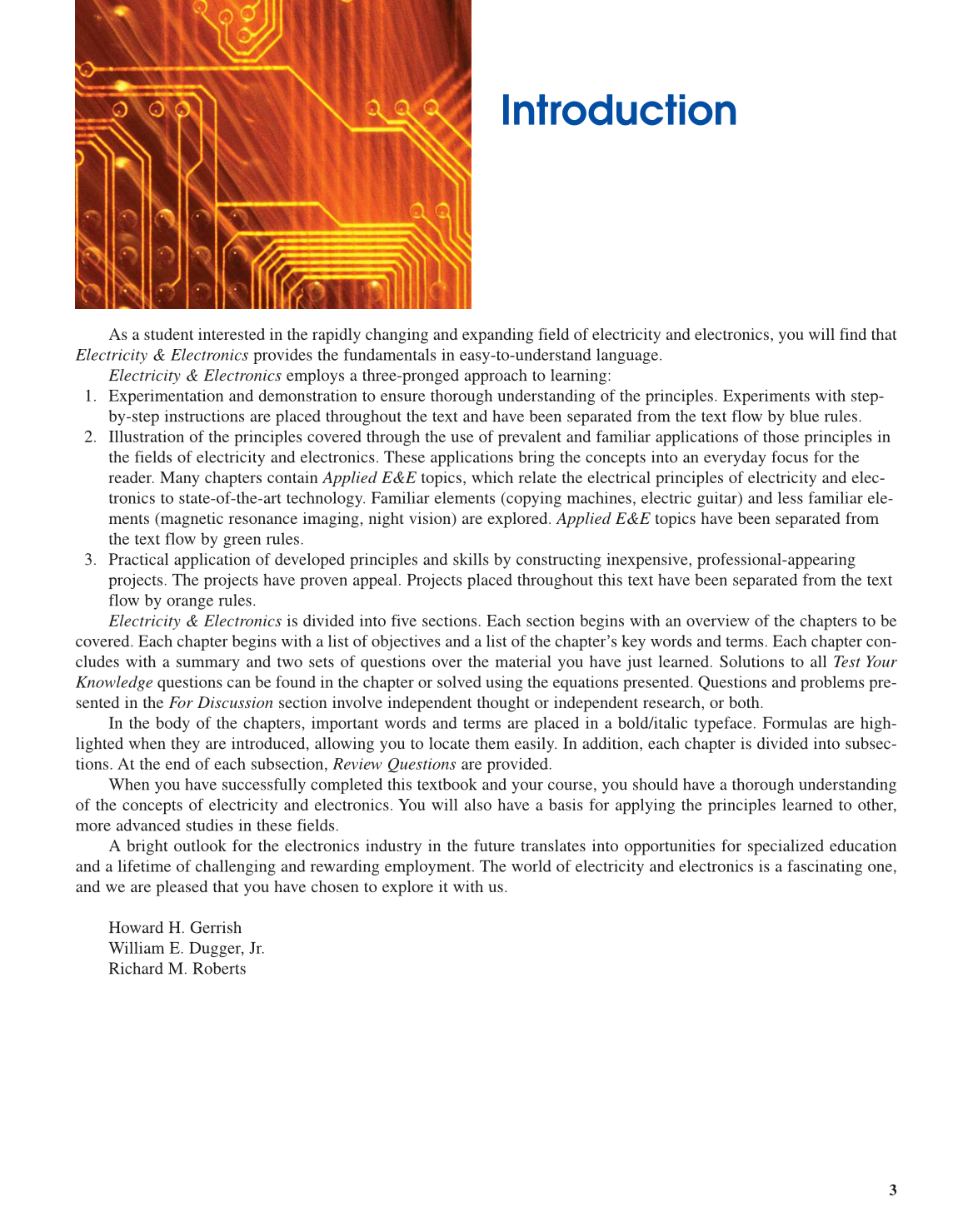 Electricity & Electronics, 10th Edition page 3