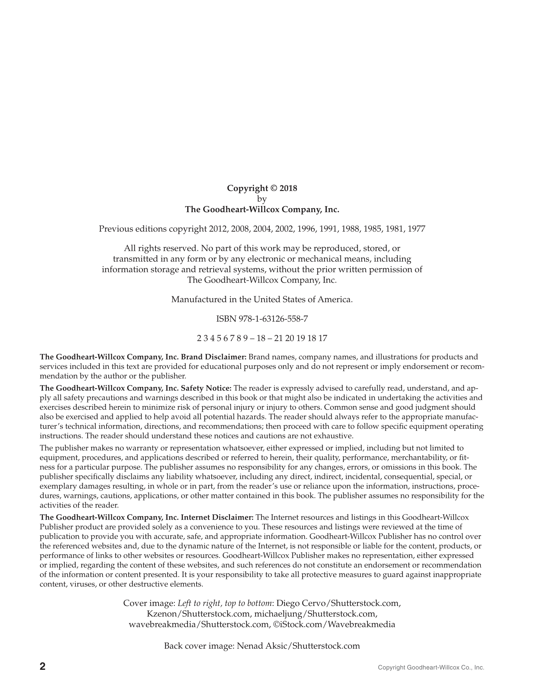 Apparel Design, Textiles & Construction, 11th Edition page 2