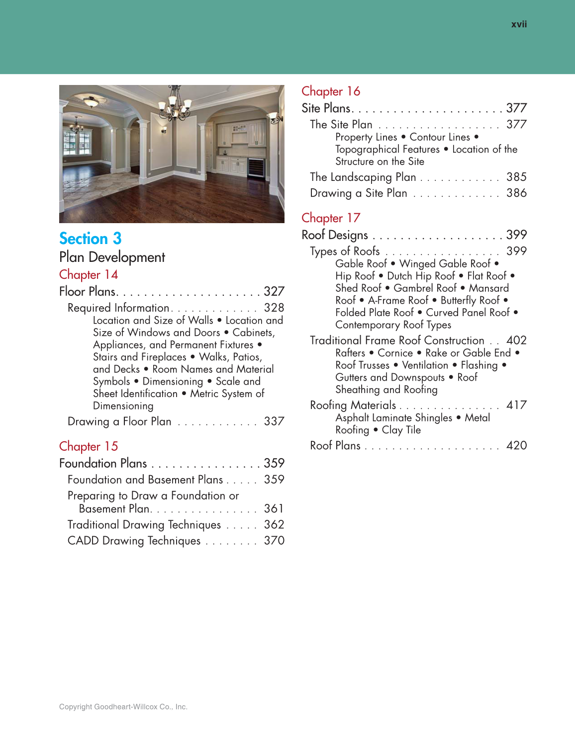 Architecture Residential Drafting And Design 12th Edition Page Xvii