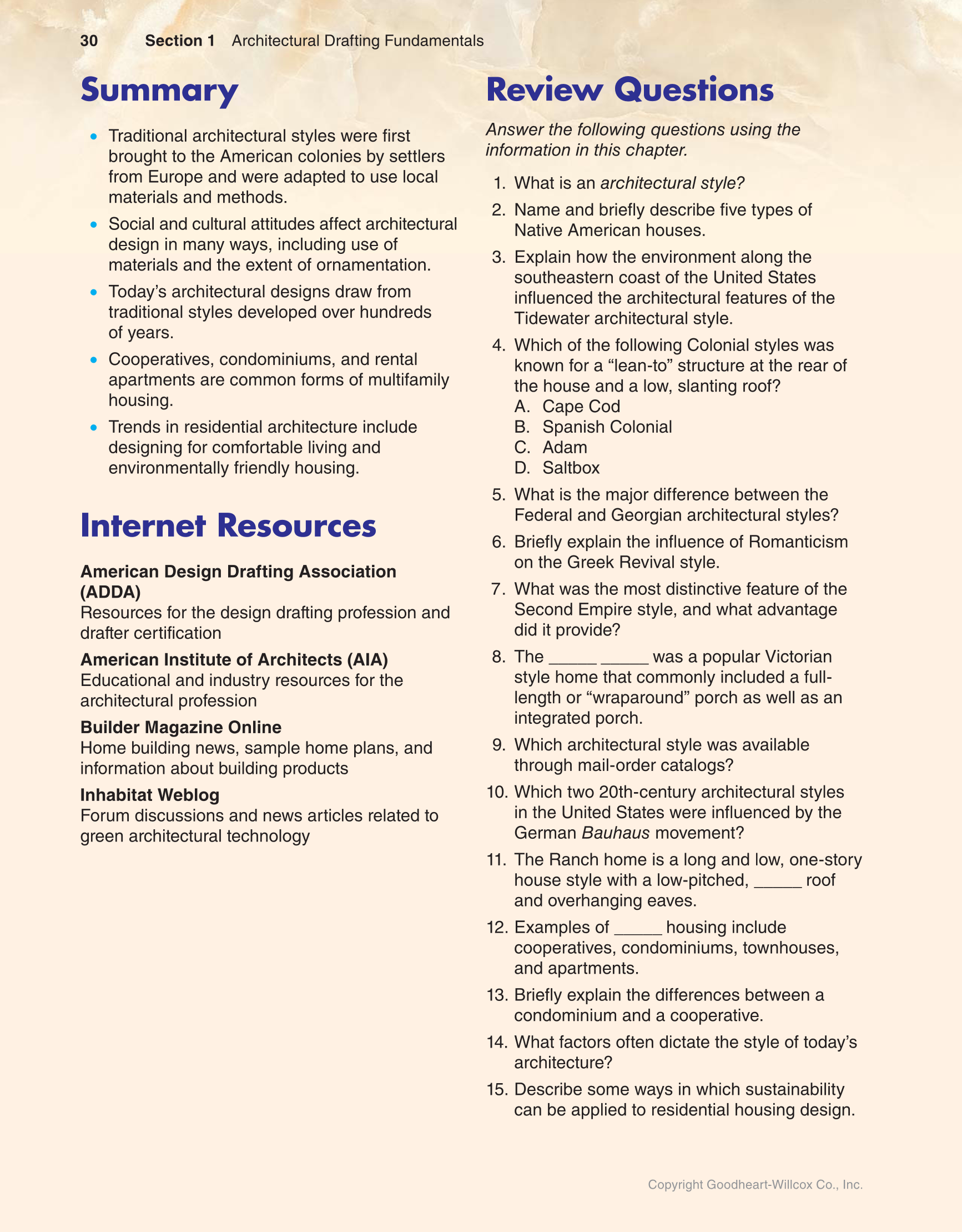 Architecture Residential Drafting And Design 12th Edition Page 30