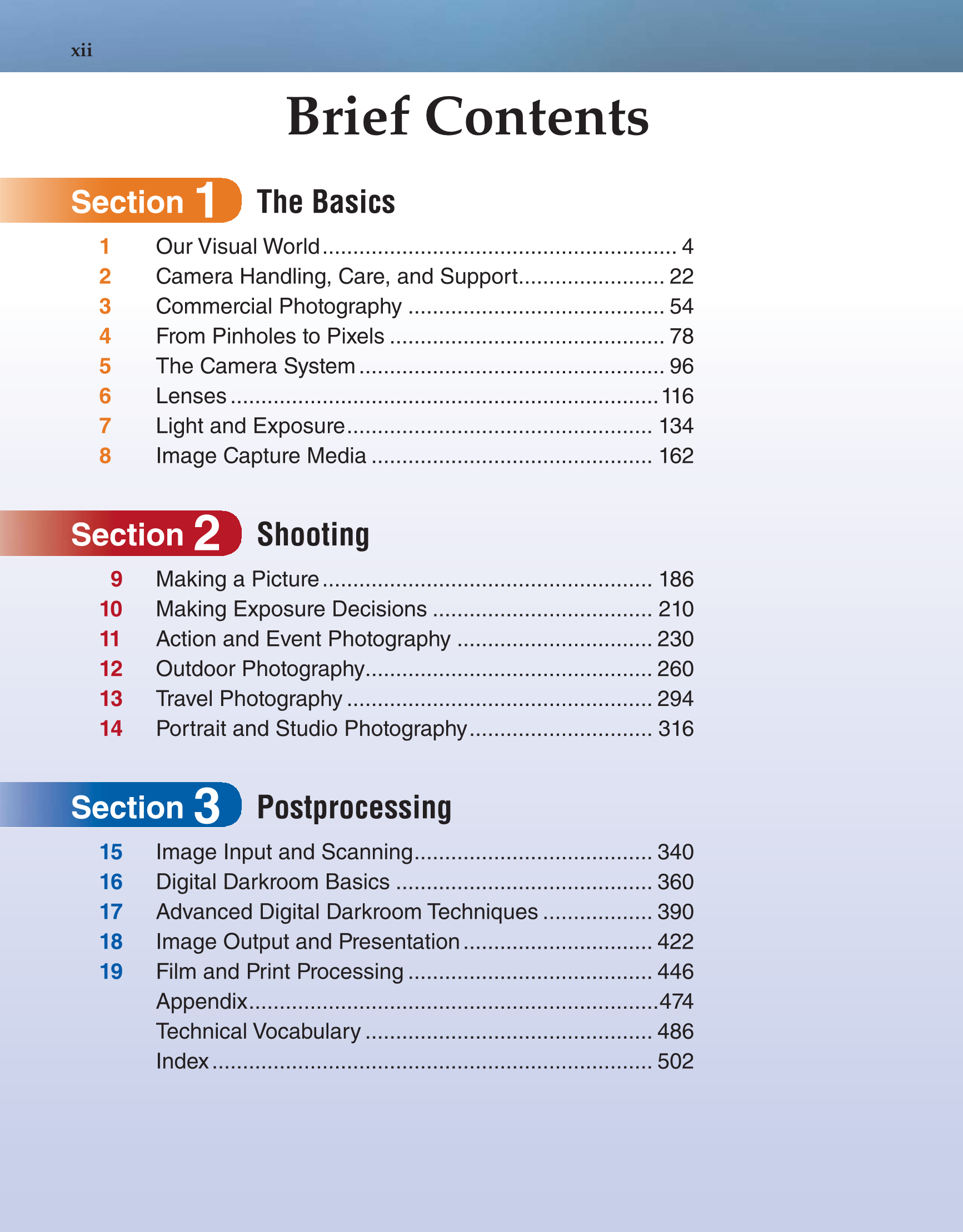 Photography Portfolio to Profession, 3rd Edition page xii