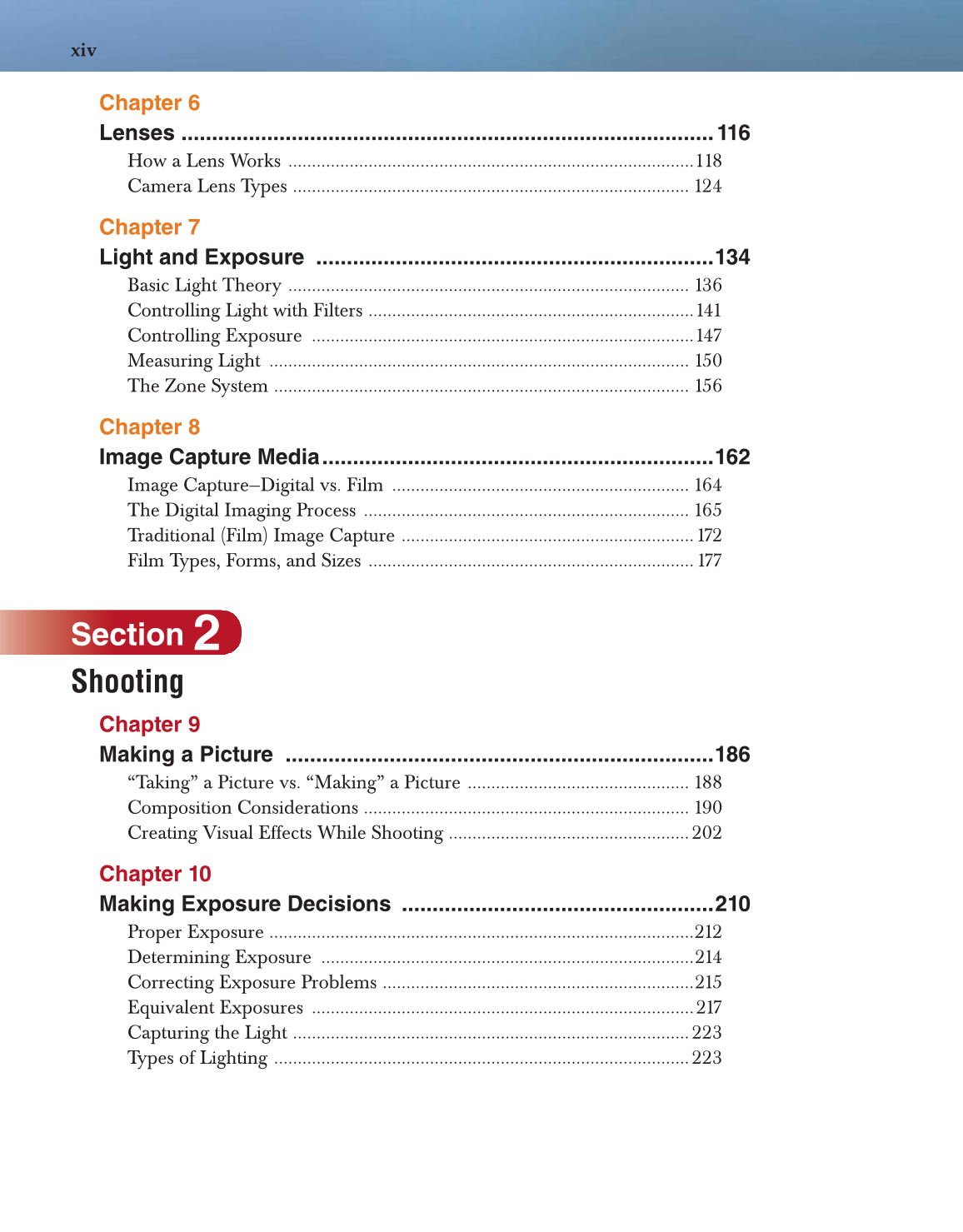 Photography Portfolio to Profession, 3rd Edition page xiv