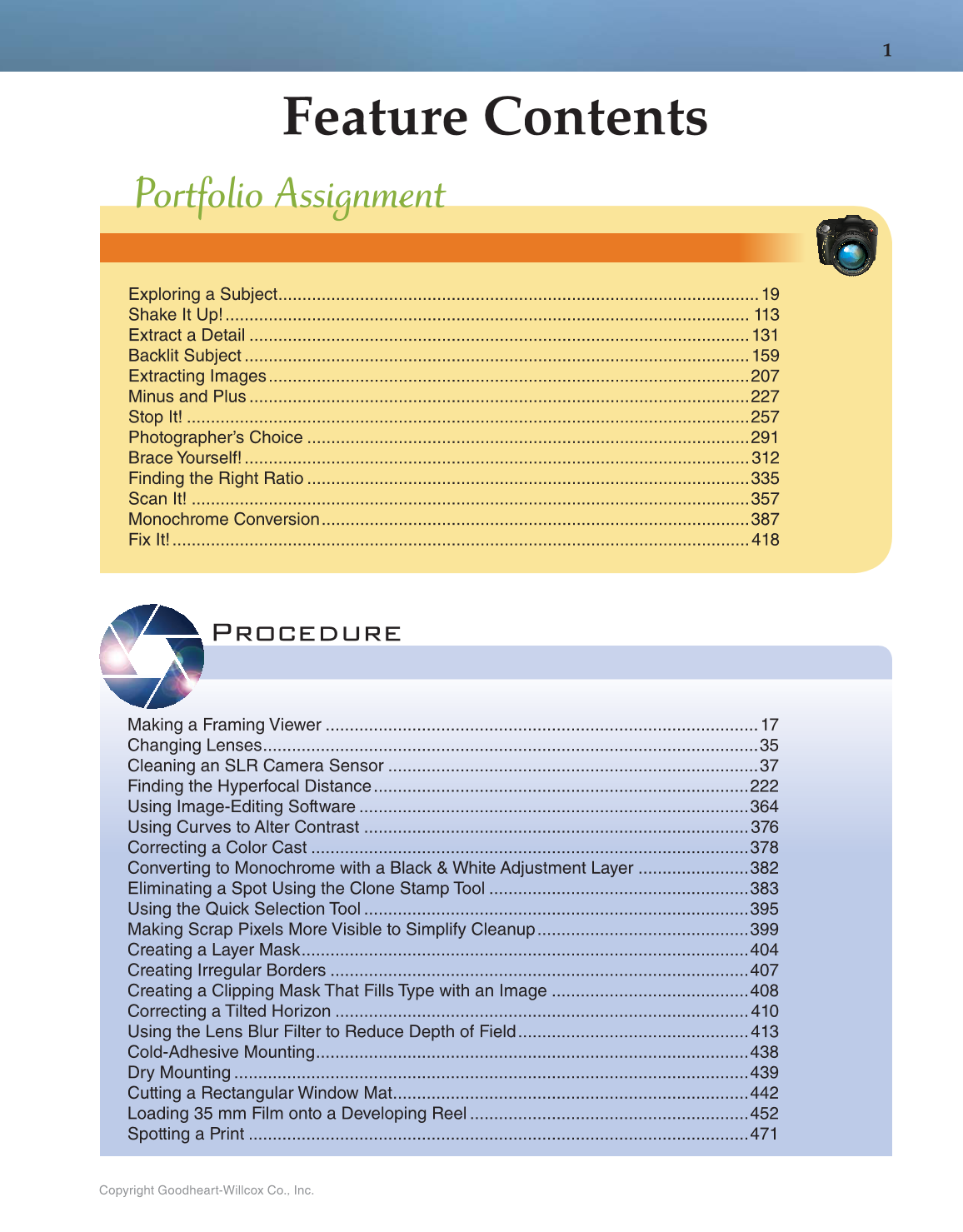 Photography Portfolio to Profession, 3rd Edition page 1