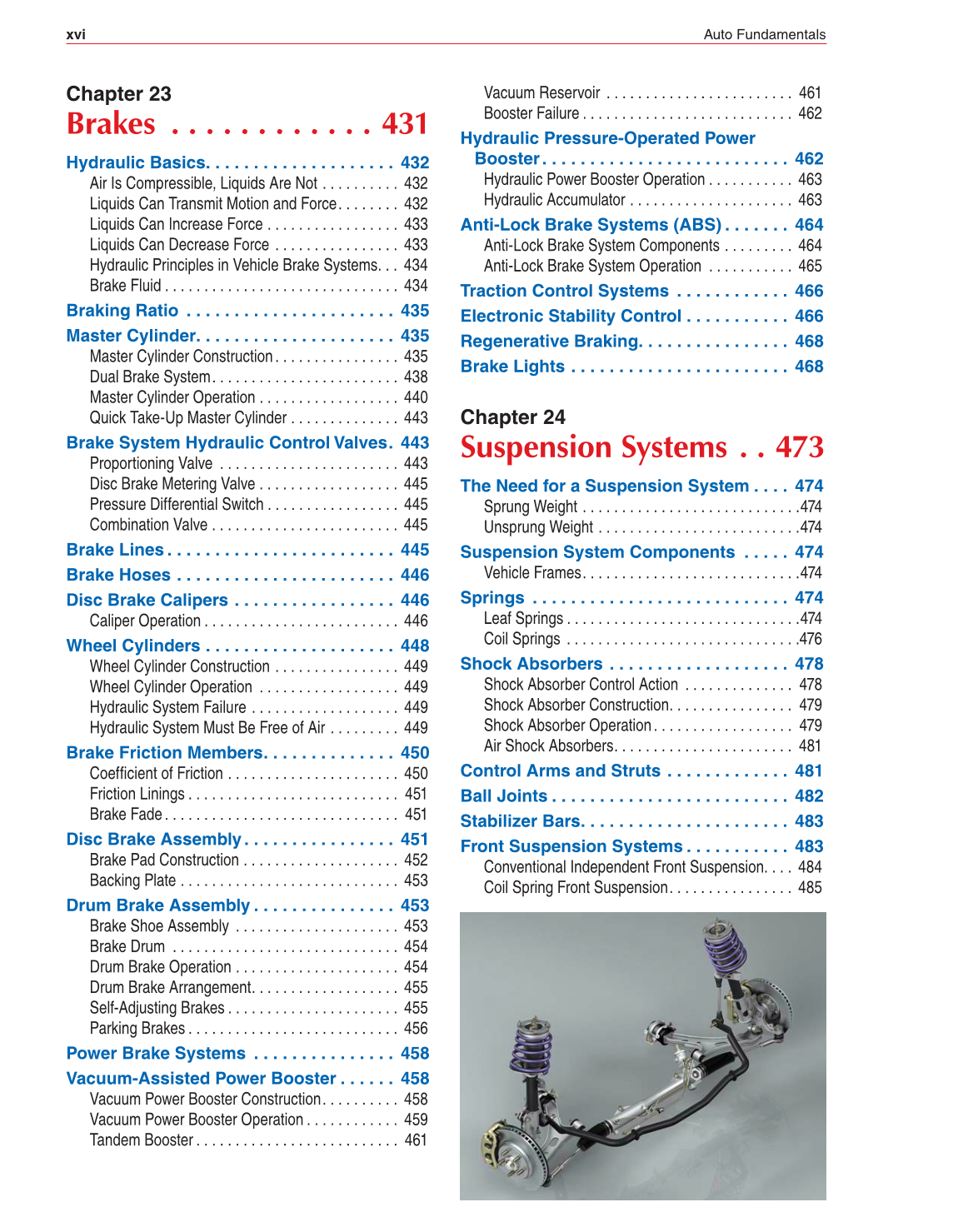 Auto Fundamentals, 11th Edition page xvi