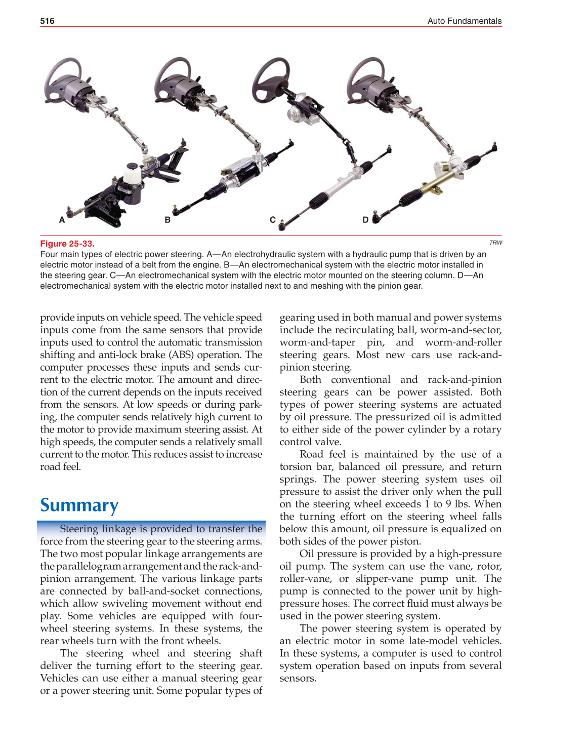 Auto Fundamentals, 11th Edition page 516