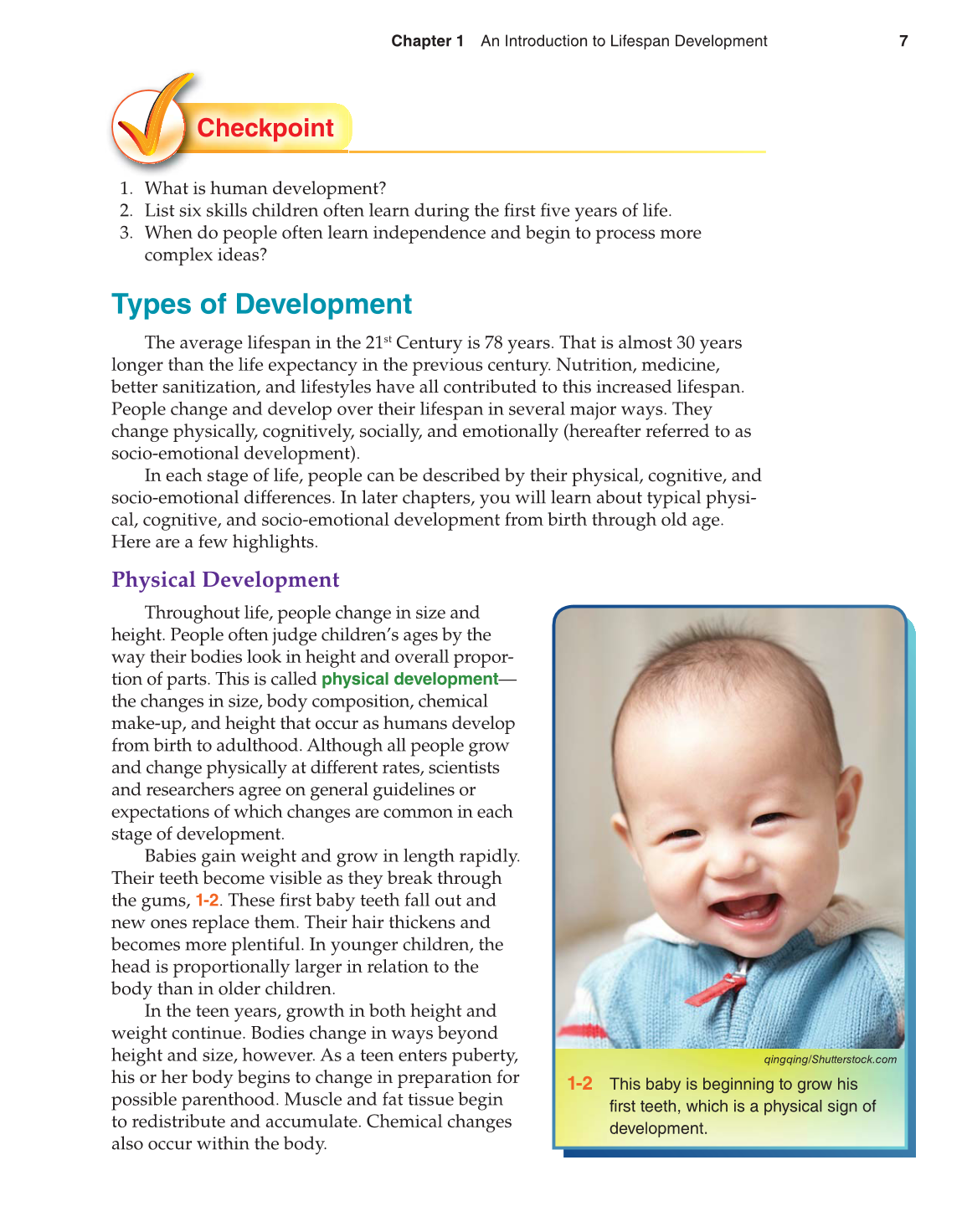 Lifespan Development, 1st Edition page 7