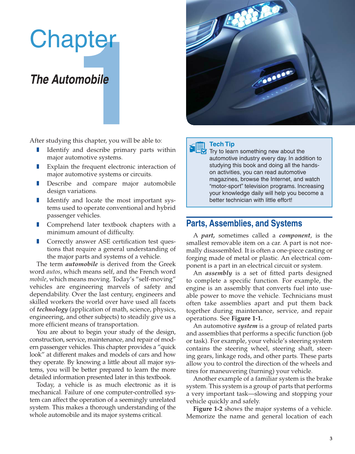 Modern Automotive Technology, 8th Edition page 3