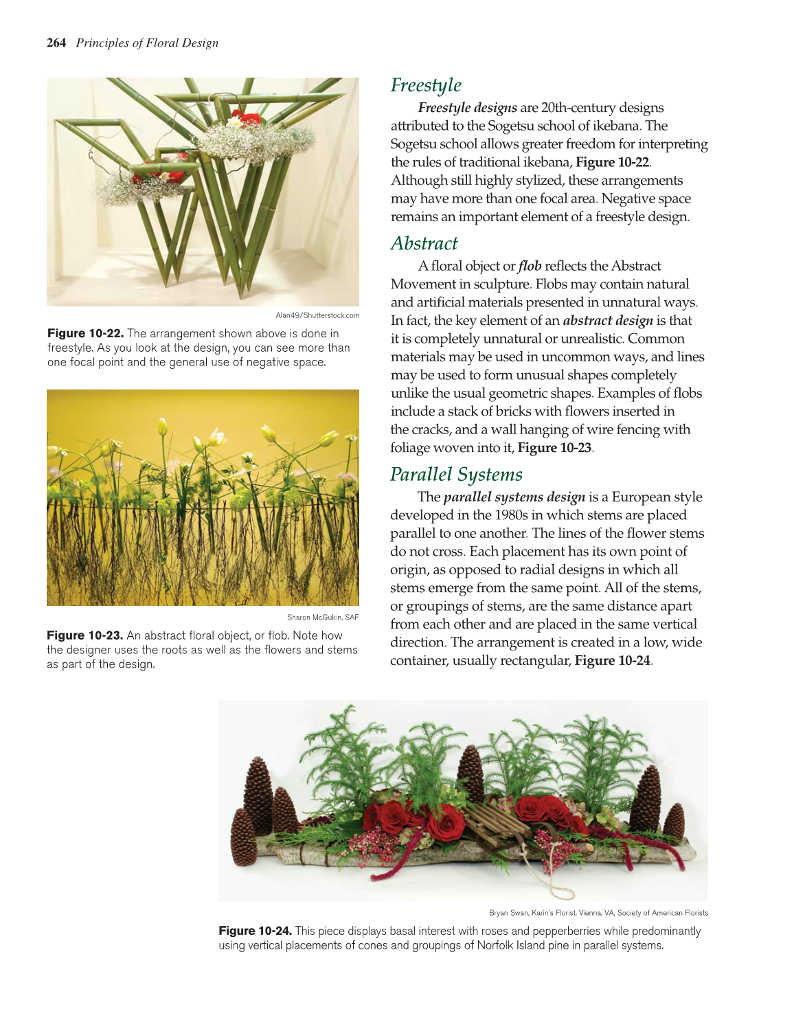 Principles of Floral Design, 1st Edition page 264