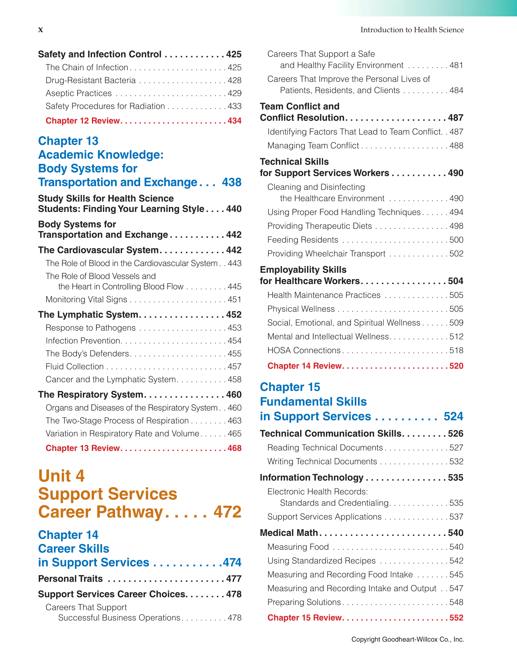Introduction To Health Science Pathways To Your Future 1st Edition Page X Introduction To Health Science Pathways To Your Future 1st Edition Page X