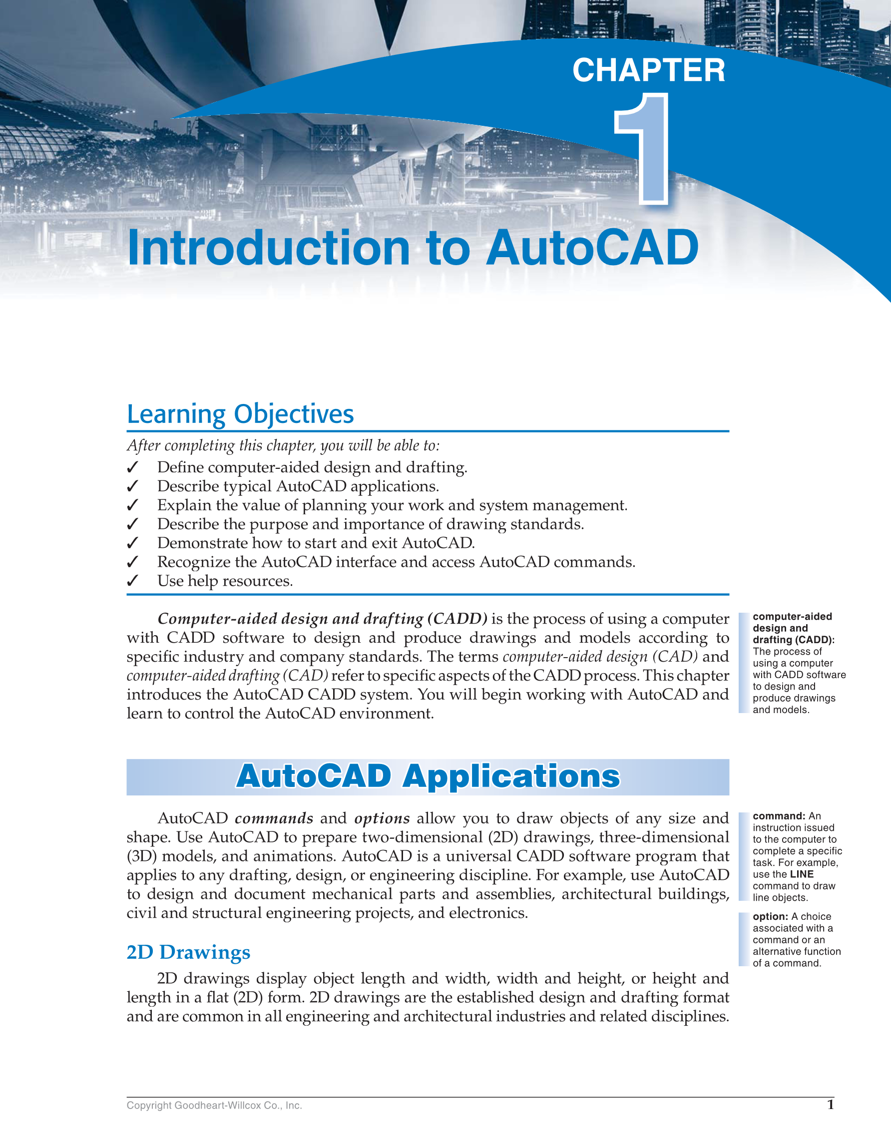 AutoCAD and Its 2018, 25th Edition page 1