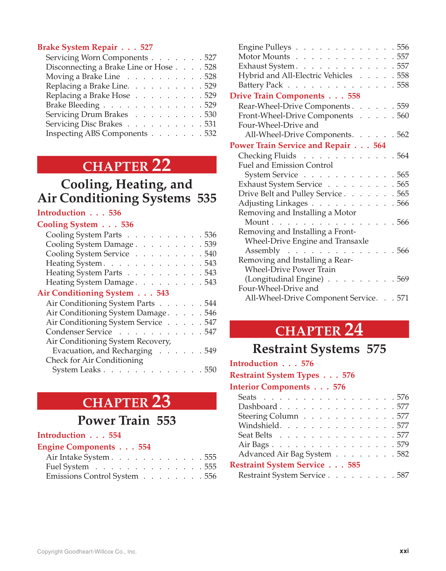 Auto Collision Repair and Refinishing, 2nd Edition page xxi