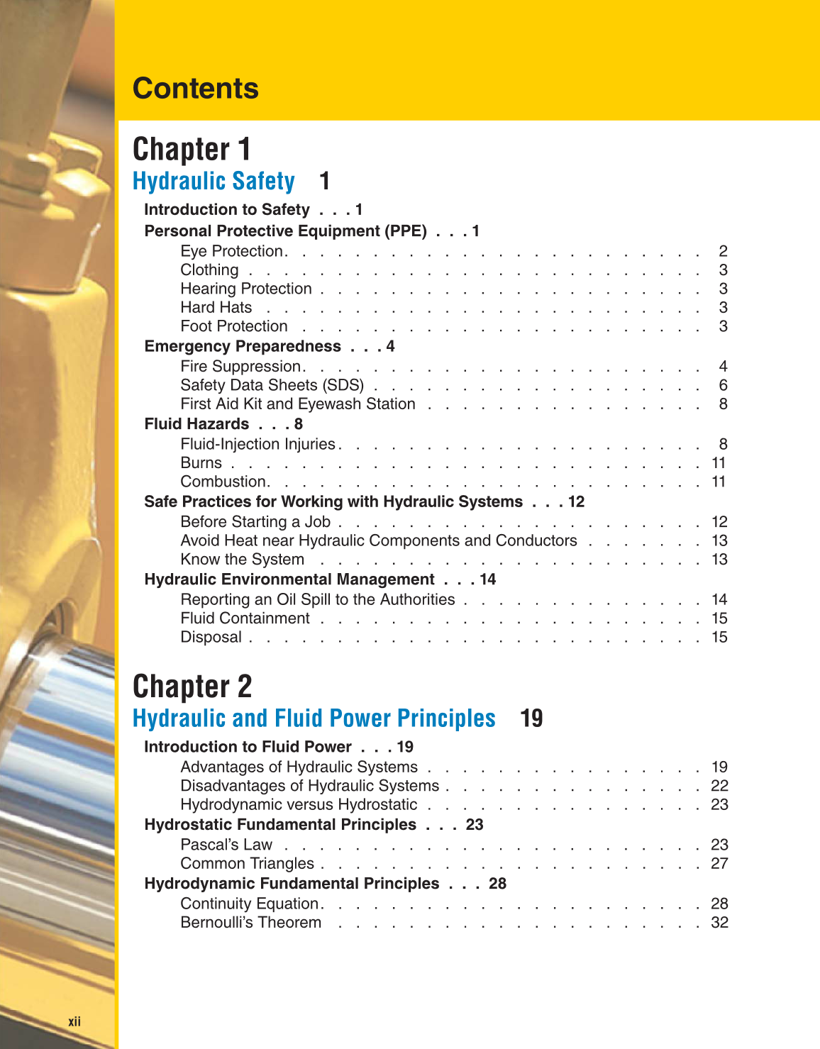 Hydraulic Systems for Mobile Equipment, 1st Edition page xii