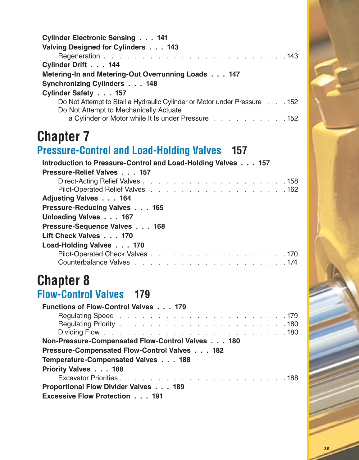 Hydraulic Systems for Mobile Equipment, 1st Edition page xv