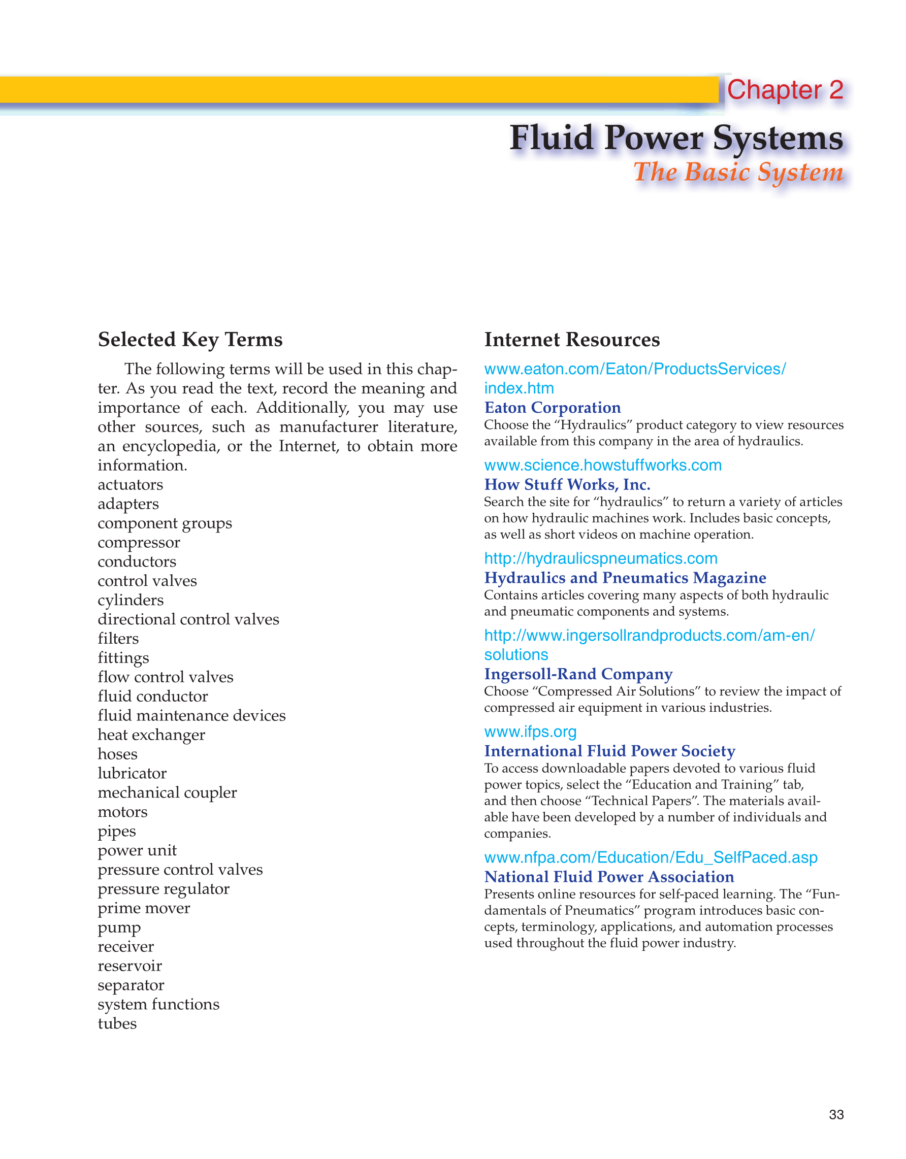 Fluid Power Hydraulics and Pneumatics, 2nd Edition page 33