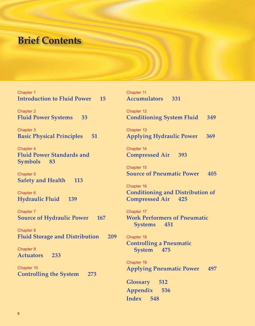 Fluid Power Hydraulics and Pneumatics, 2nd Edition page 6