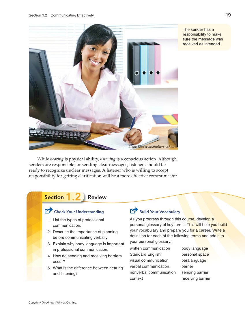 Professional Communication, 1st Edition page 19