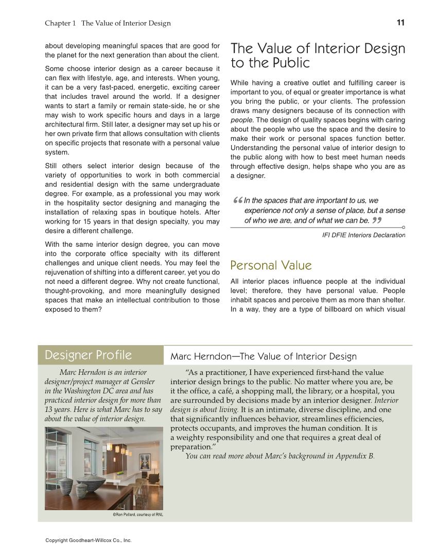 Interior Design, 1st Edition page 11
