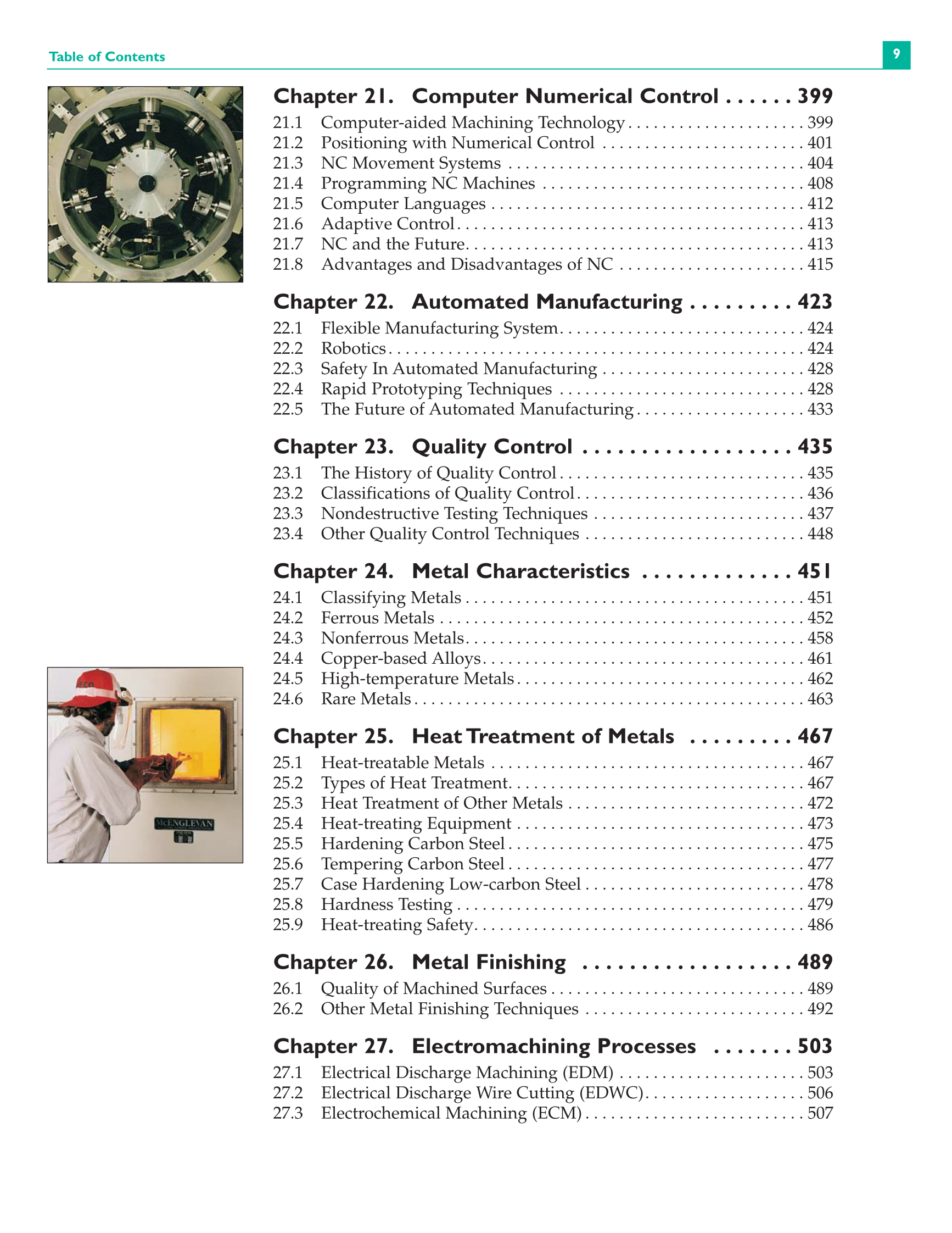 Machining Fundamentals, 8th Edition page 9