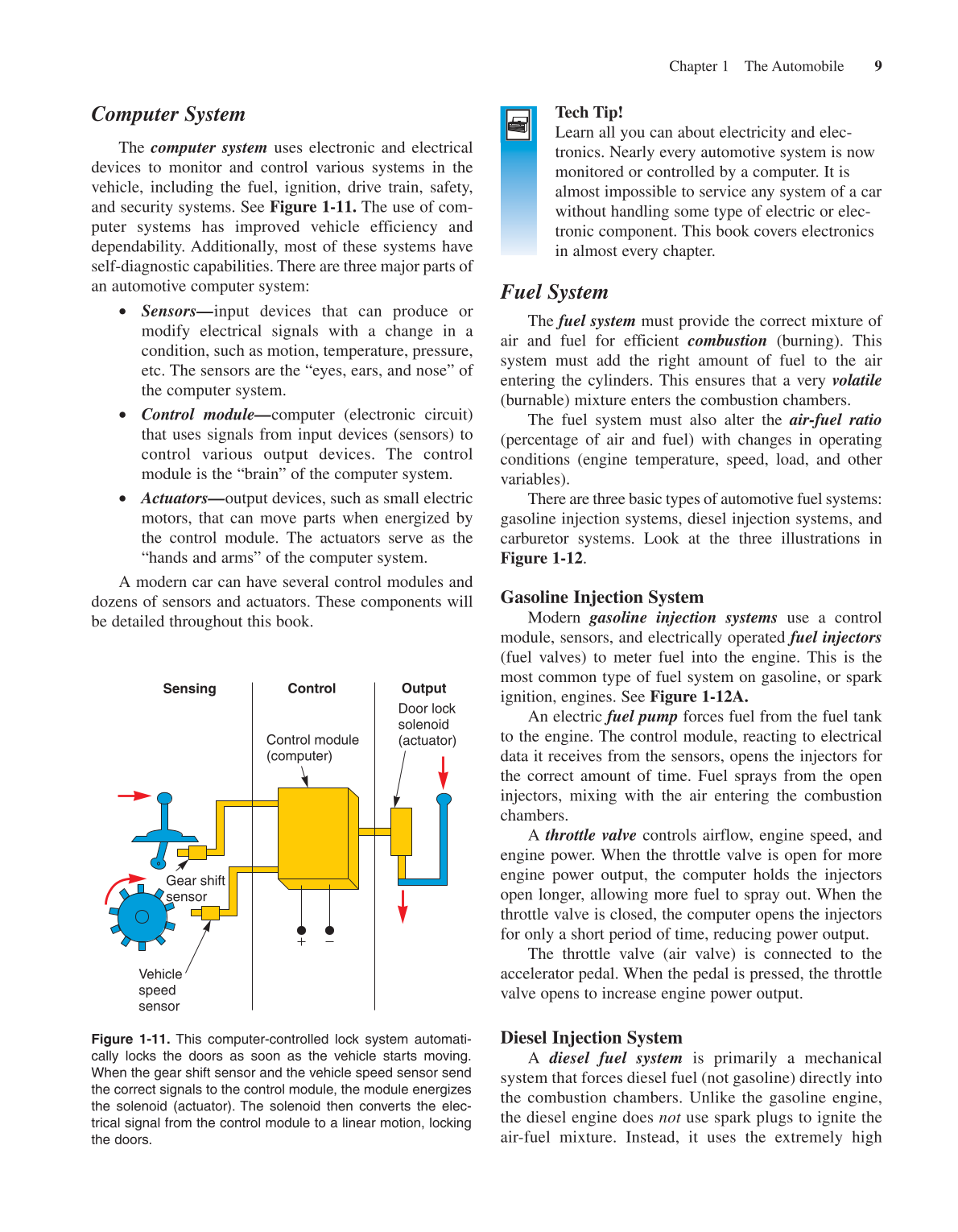 Computer Inputs Automotive Modern Automotive Technology, 7th Edition page 27