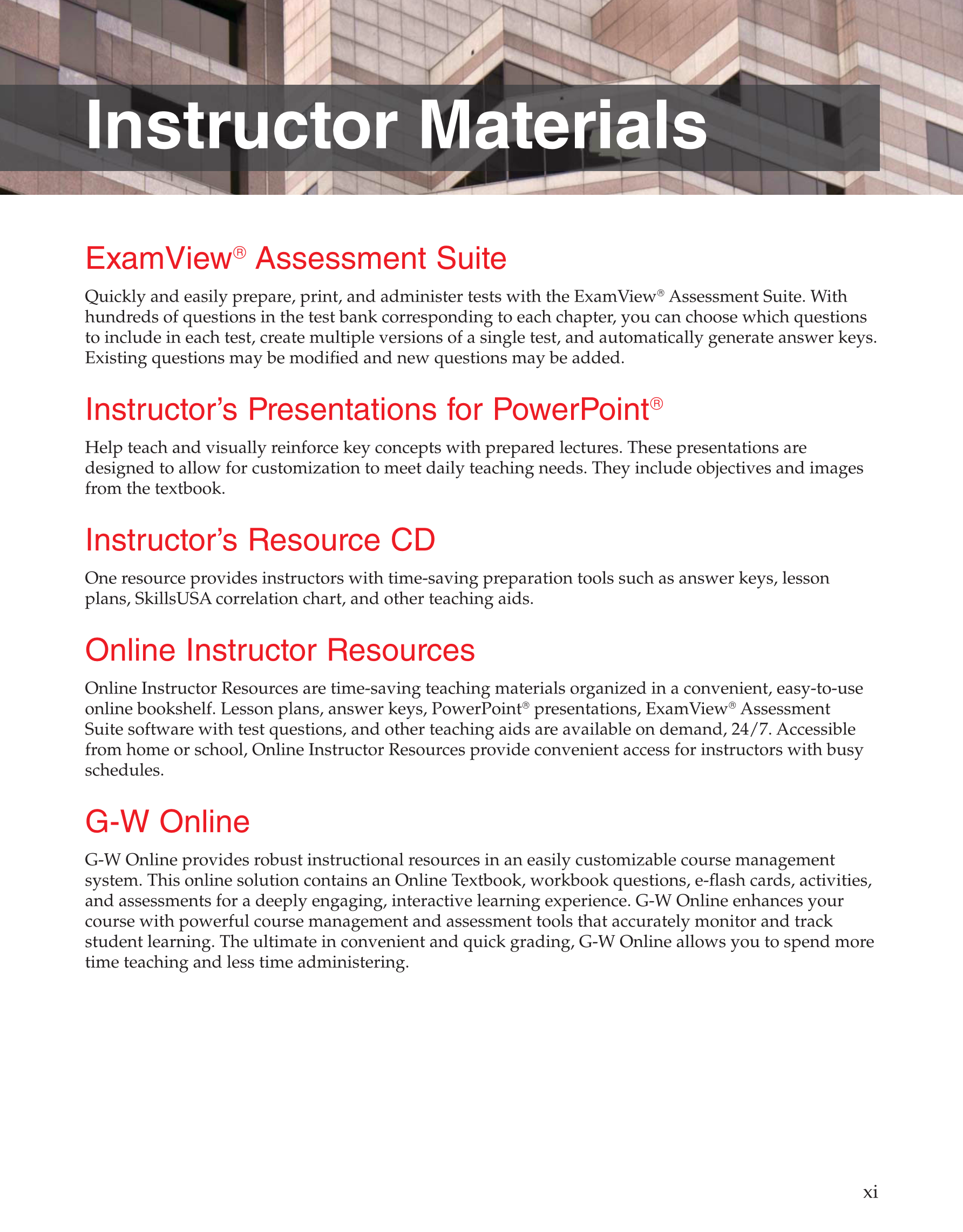 Modern Masonry Brick, Block, Stone, 8th Edition page xi