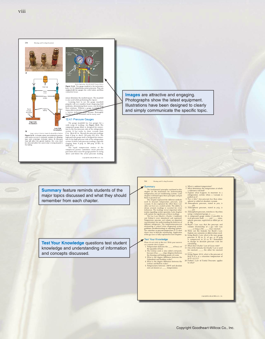 Heating and Cooling Essentials, 4th Edition page viii