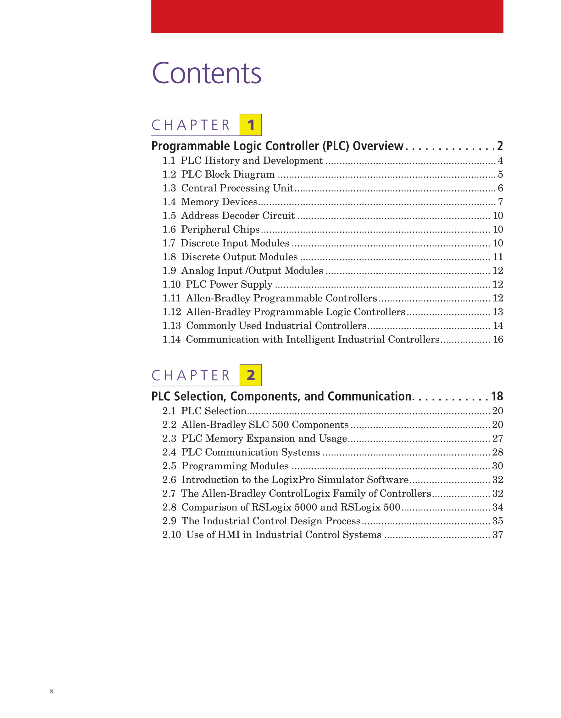 Programmable Logic Controllers Hardware and Programming, 4th Edition