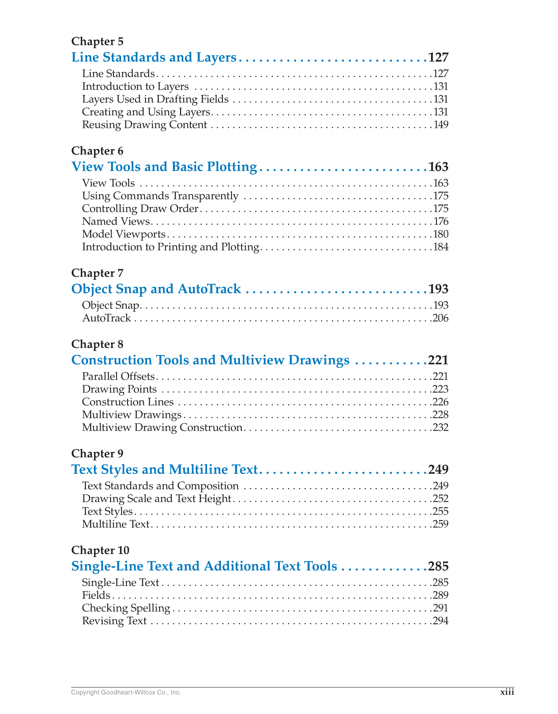 AutoCAD and Its Applications—Basics 2020, 27th Edition page xiii