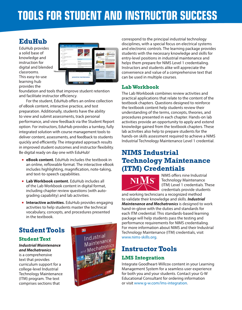 Industrial Maintenance and Mechatronics, 1st Edition page M6