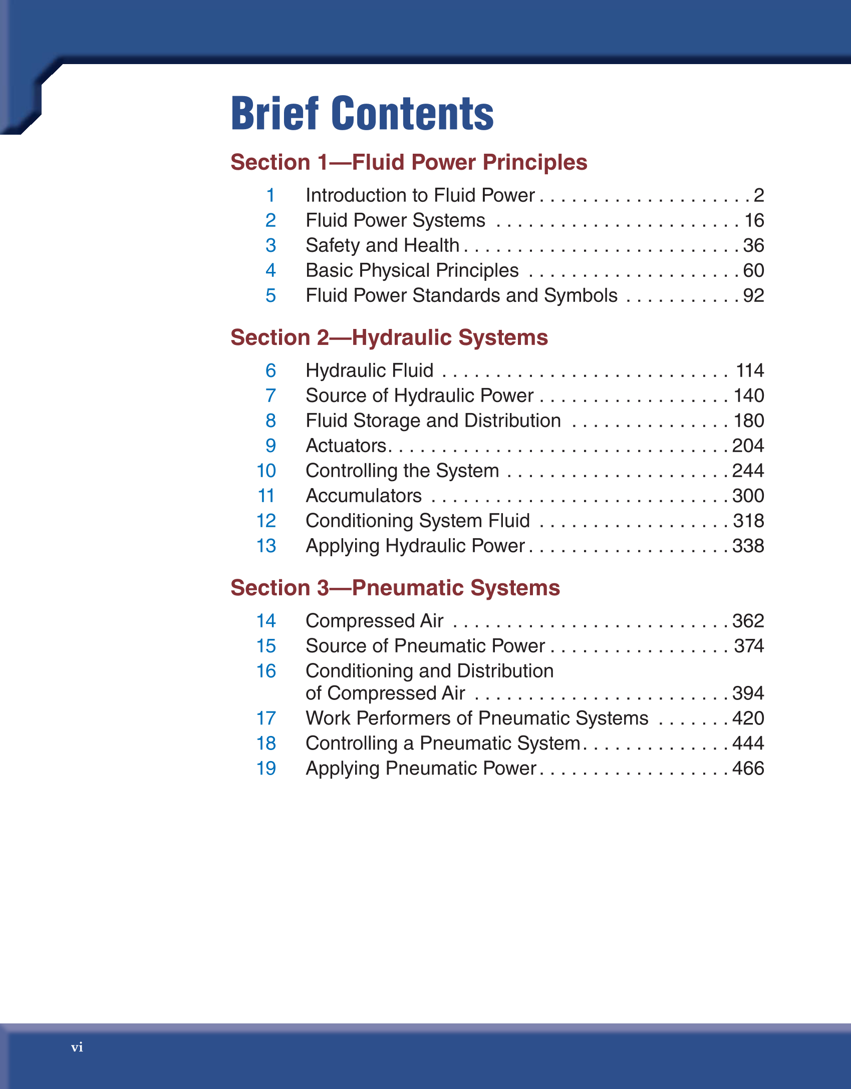 Fluid Power Hydraulics and Pneumatics, 3rd Edition page vi