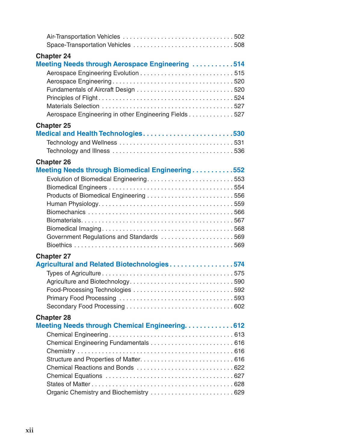 Foundations of Engineering & Technology, 7th Edition page xii