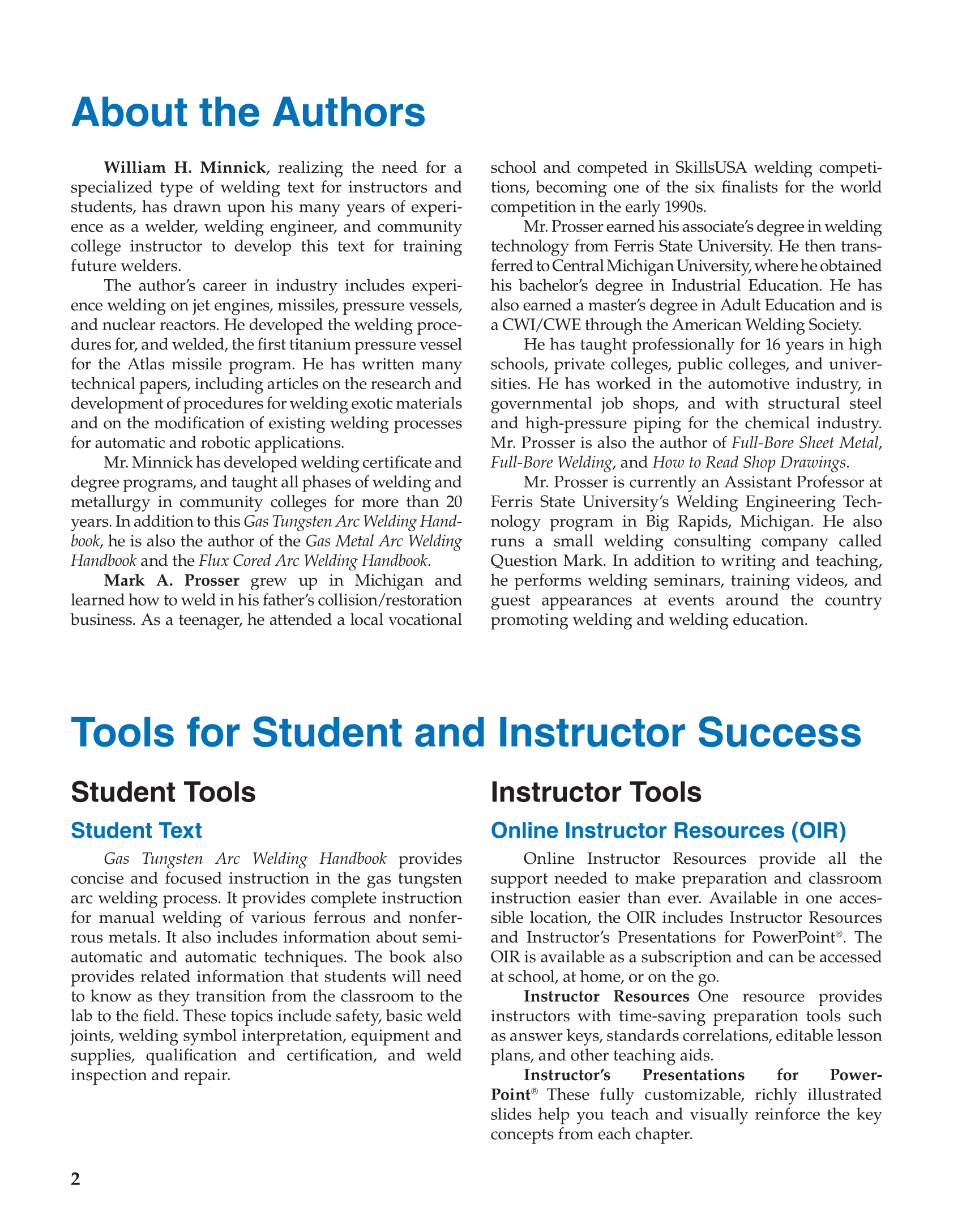 Gas Tungsten Arc Welding Handbook, 7th Edition page 2