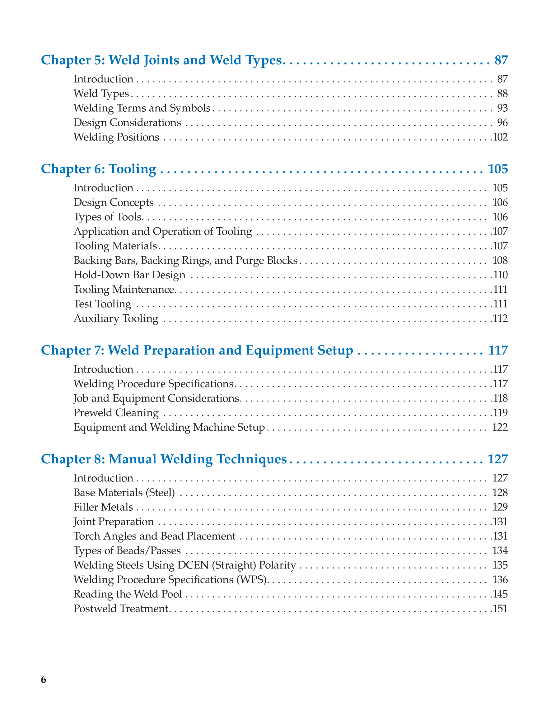 Gas Tungsten Arc Welding Handbook, 7th Edition page 6