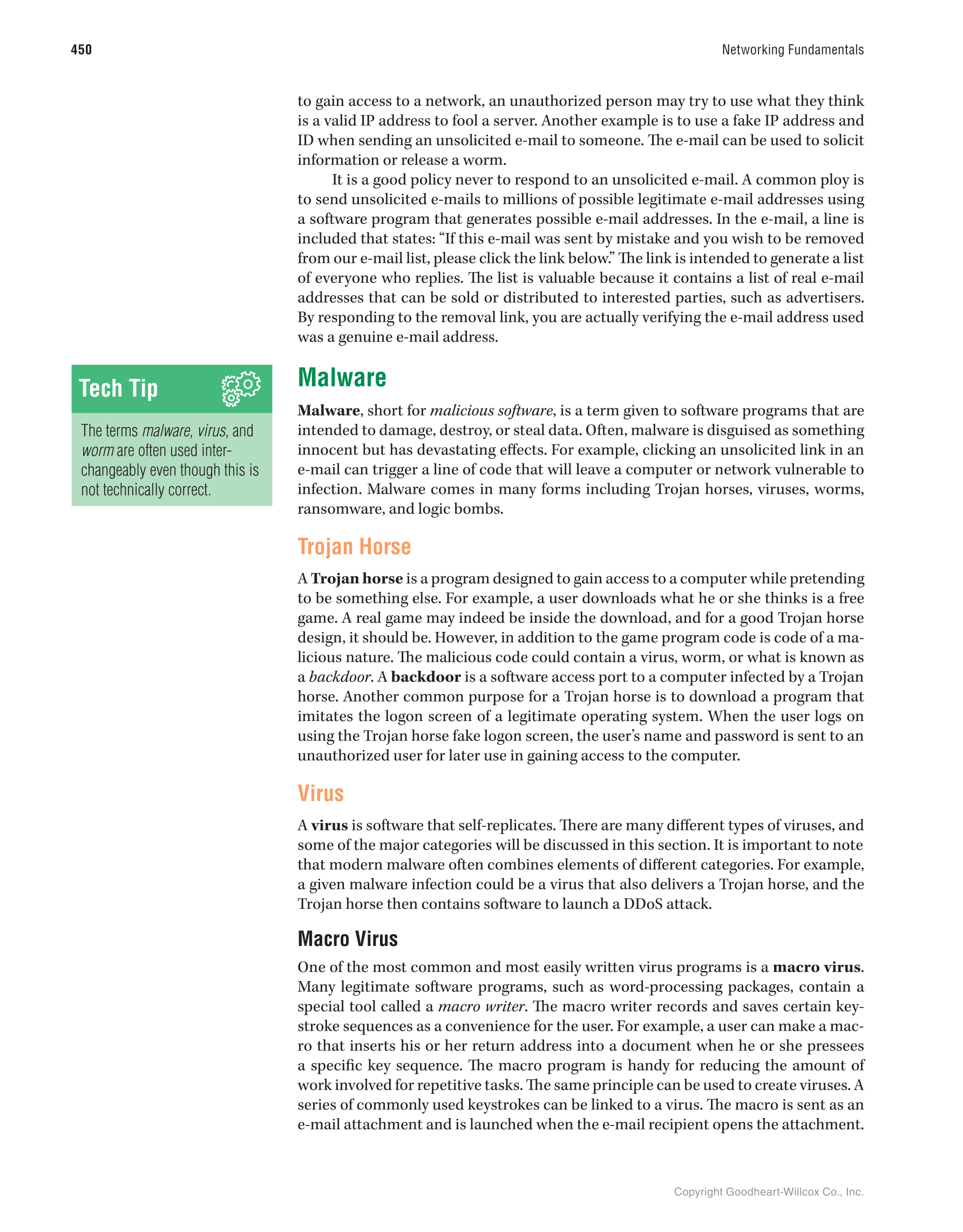 Networking Fundamentals, 3rd Edition page 450