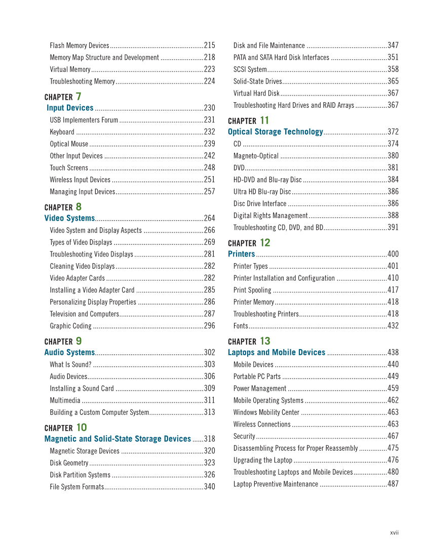 Computer Service and Repair, 5th Edition page 17