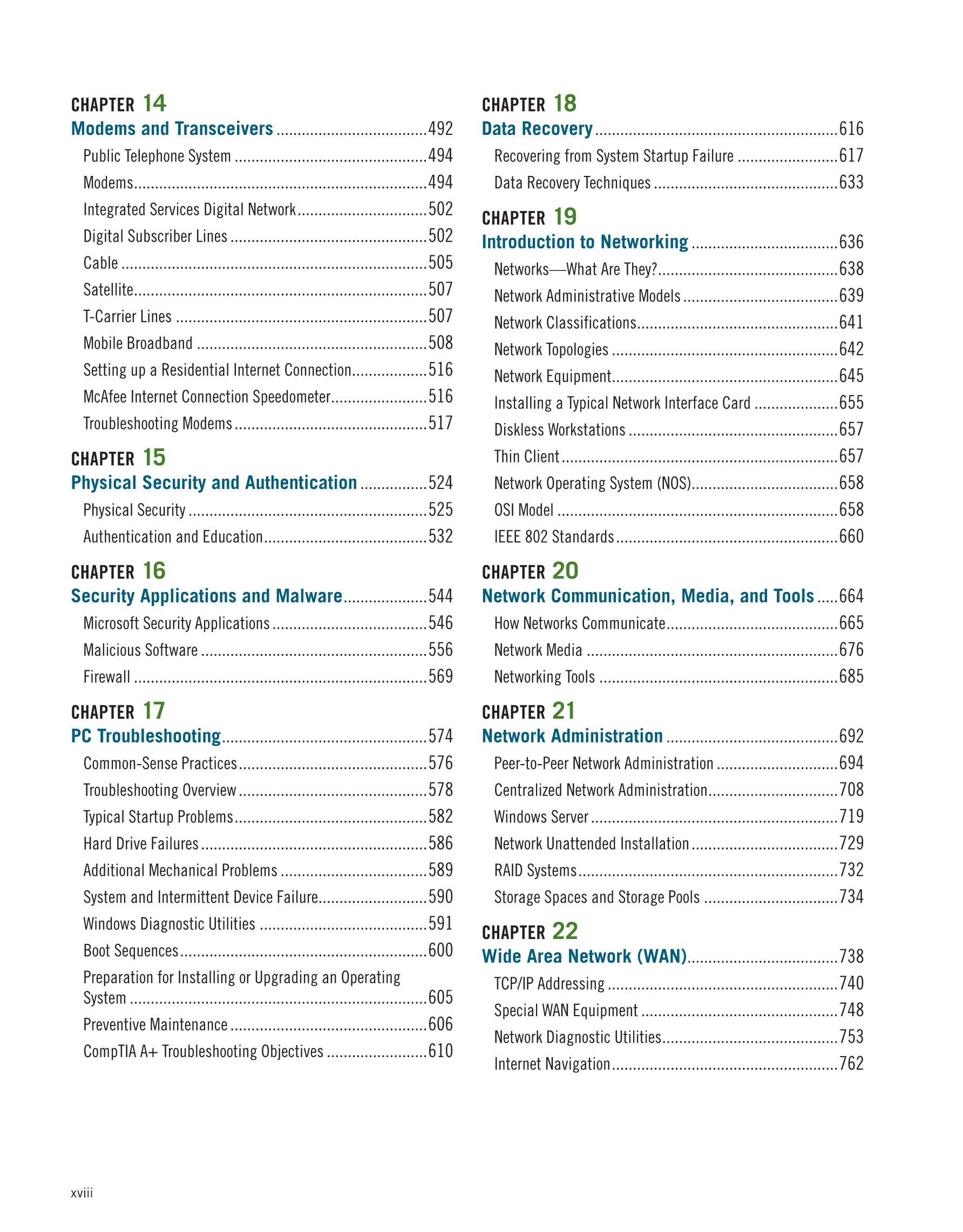 Computer Service and Repair, 5th Edition page 18