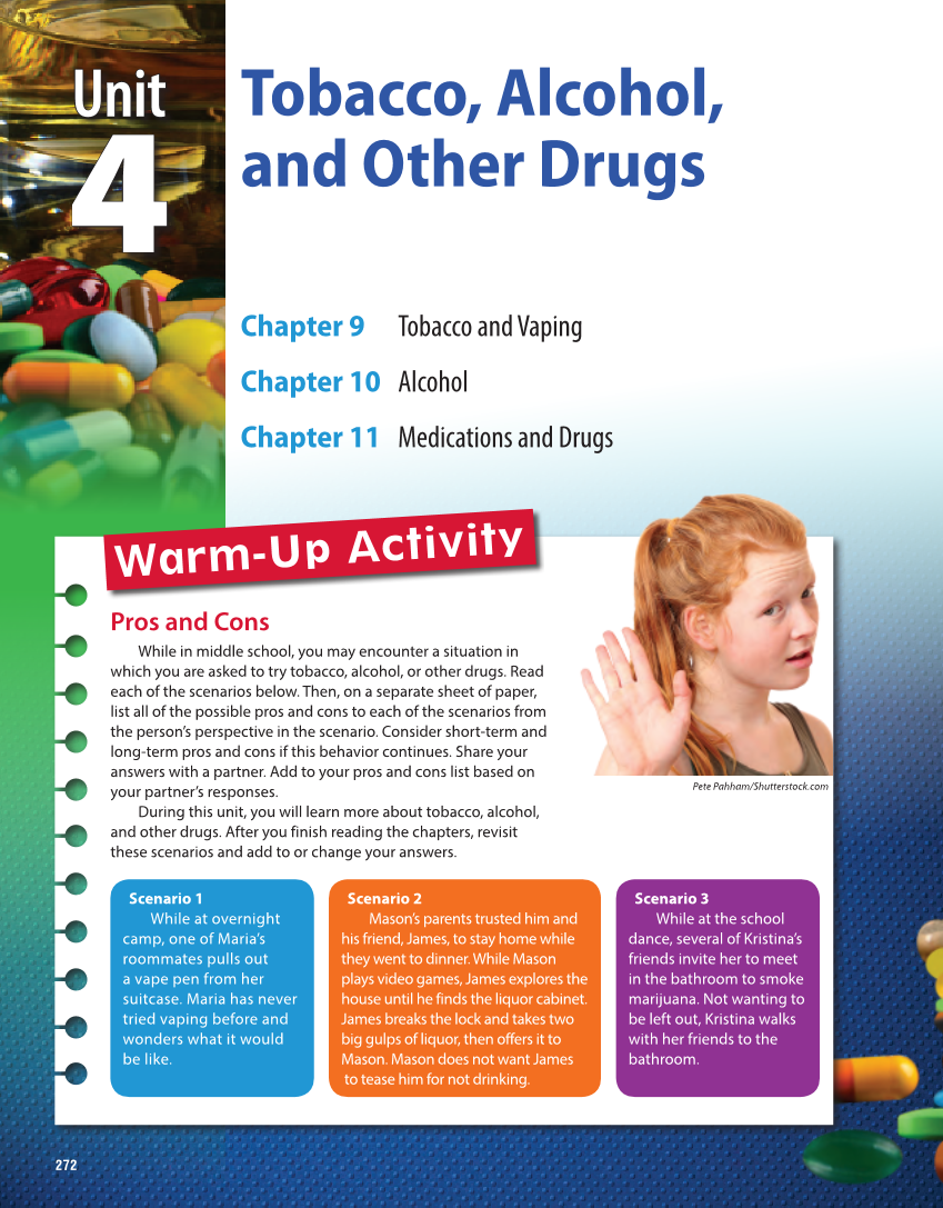 Comprehensive Health Skills for Middle School 2e page 272