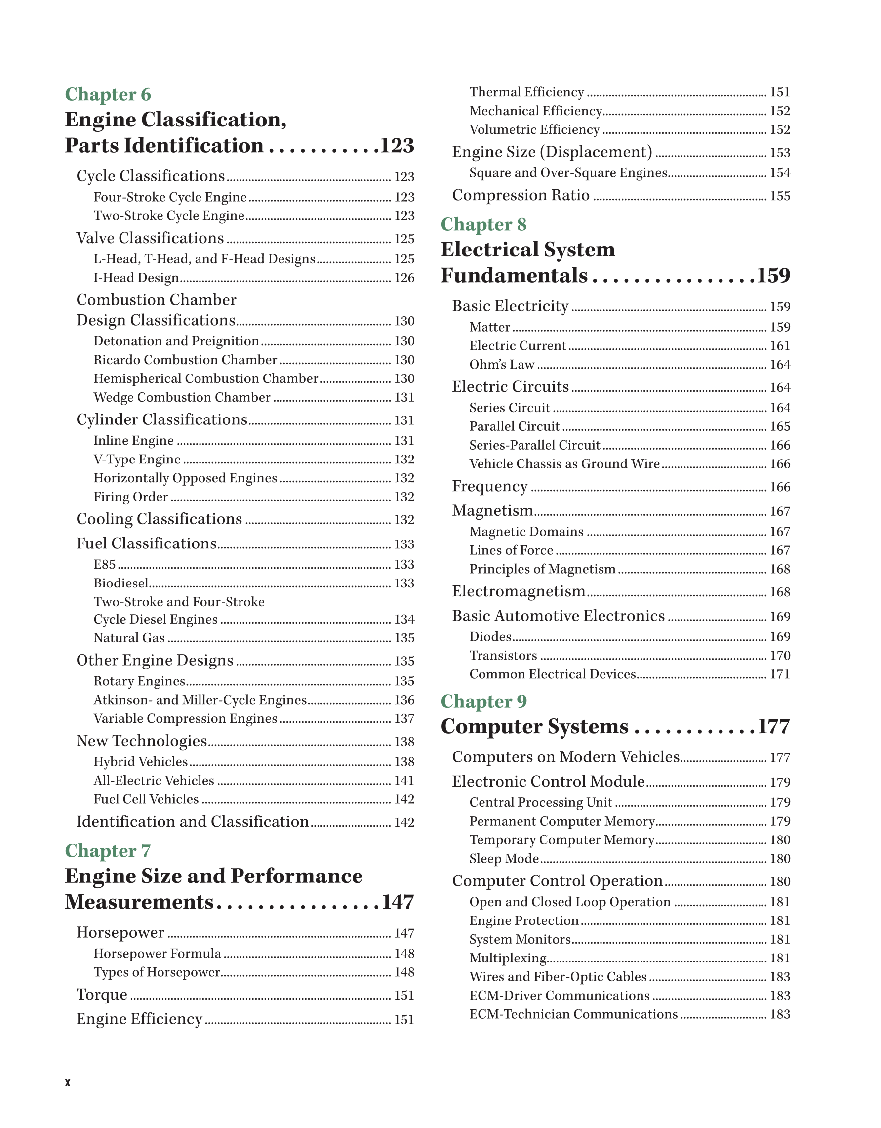 Auto Fundamentals, 12th Edition page x