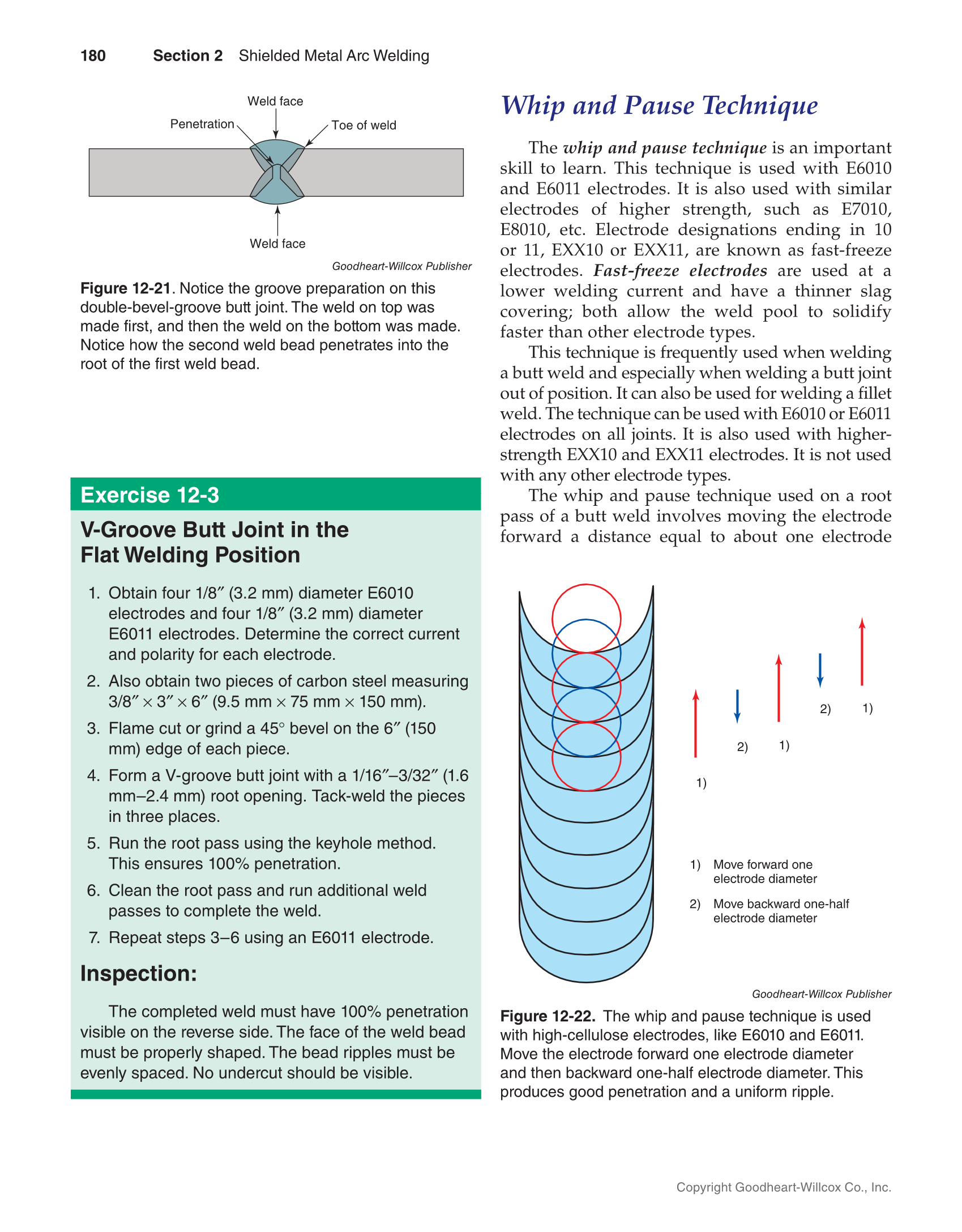 Welding Fundamentals 6e, Textbook page 180