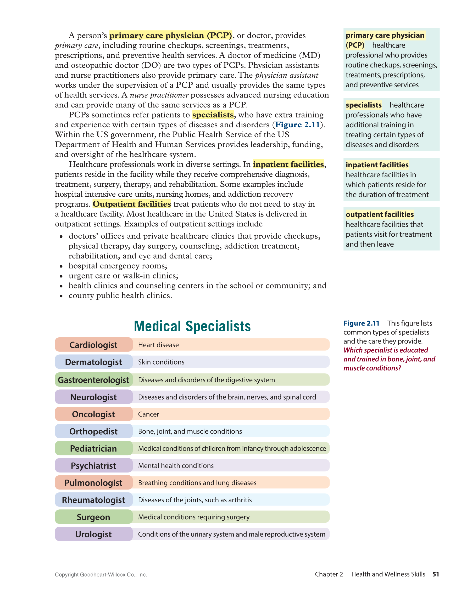 Comprehensive Health Skills 3e page 51