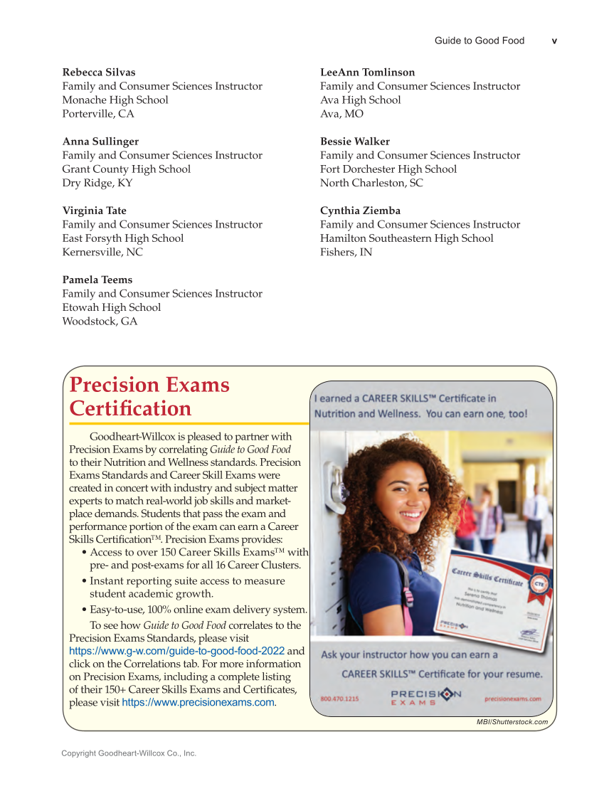 Guide To Good Food Nutrition And Food Preparation 15e Textbook Page V Guide To Good Food Nutrition And Food Preparation 15e Textbook Page V