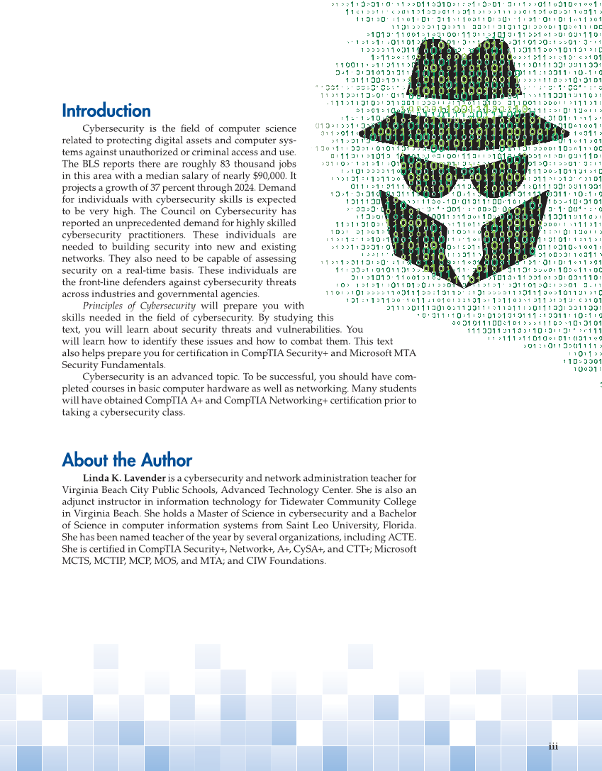 Principles of Cybersecurity, 1st Edition page iii