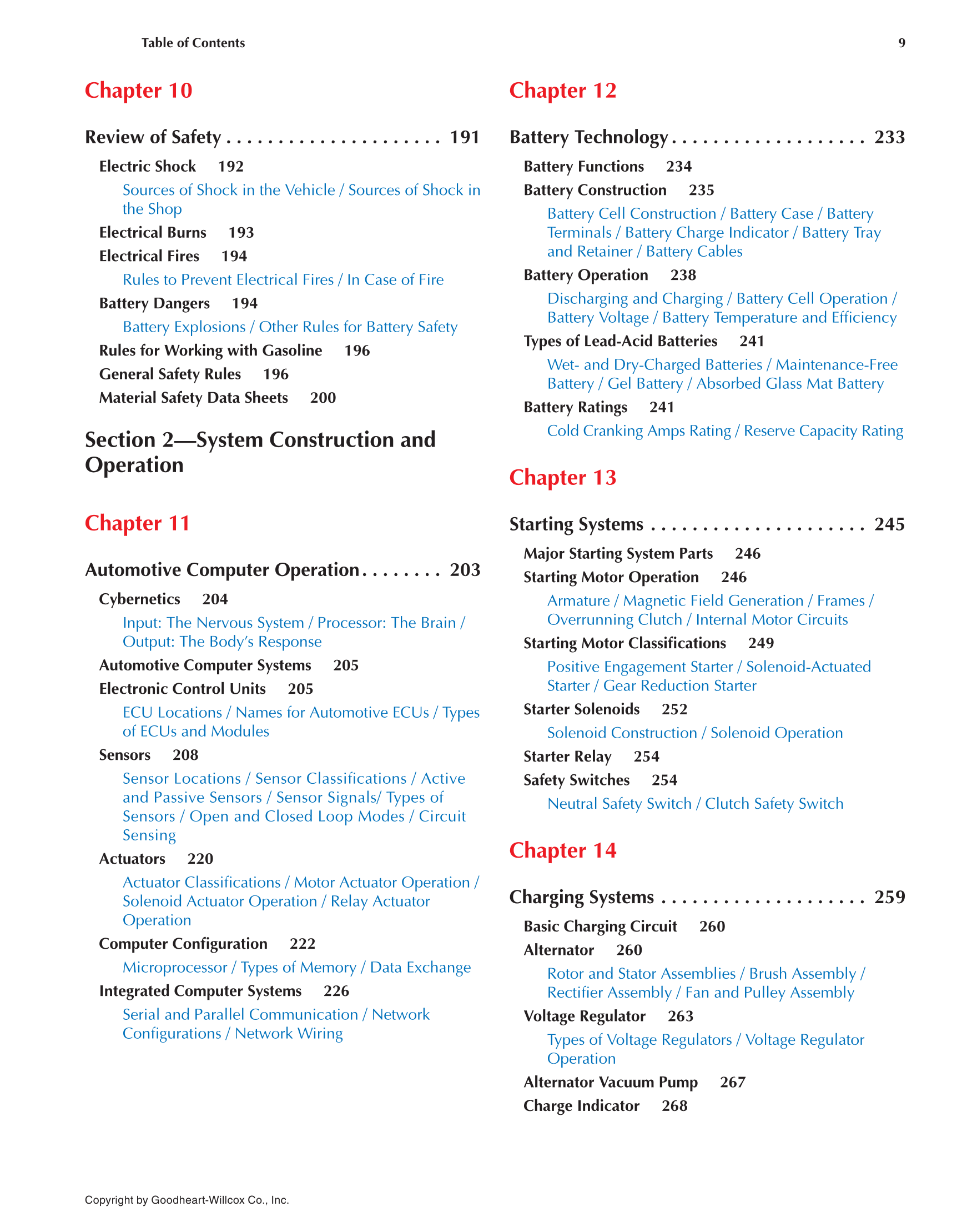 Auto Electricity and Electronics, 6th Edition page 9
