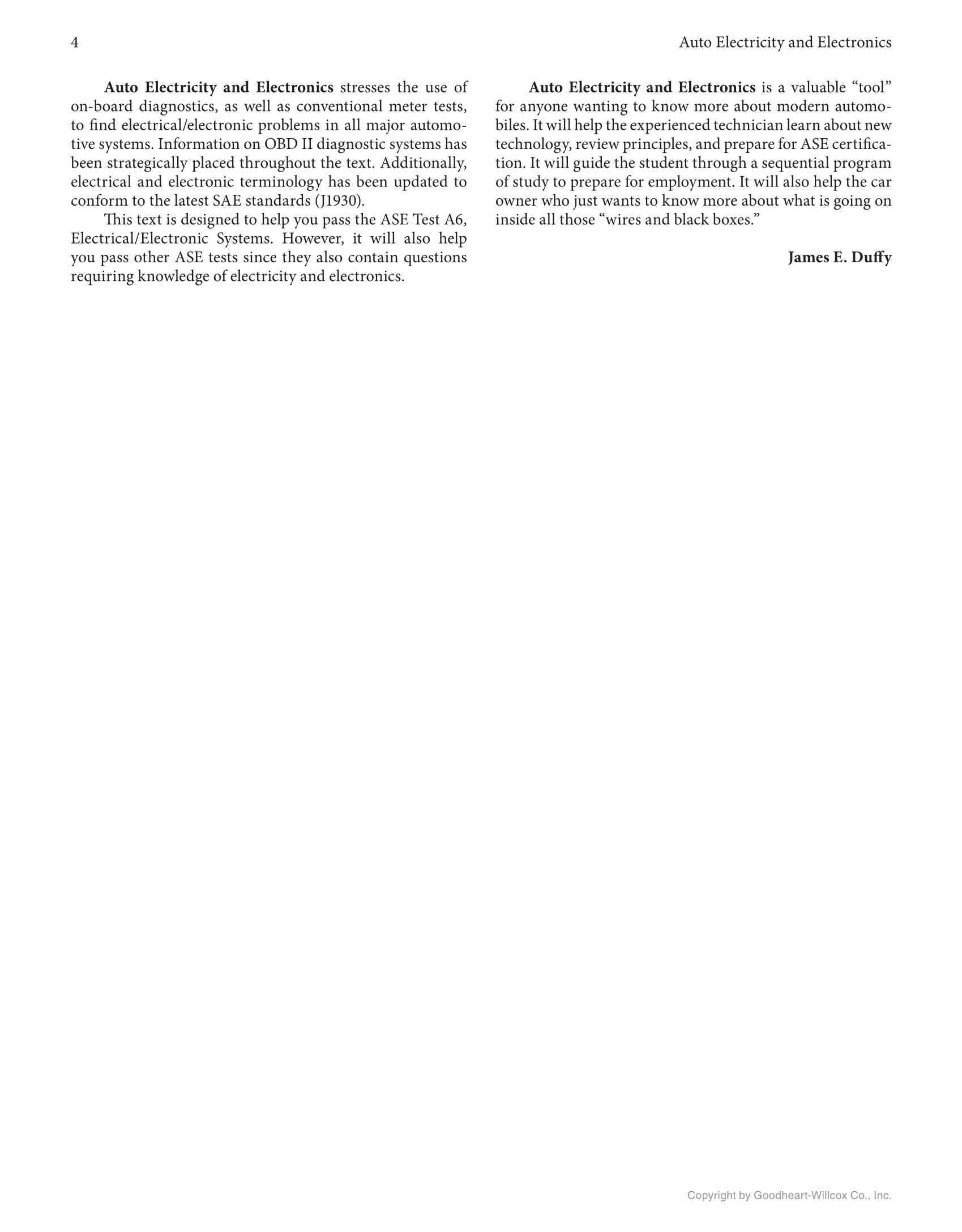 Auto Electricity and Electronics, 7th Edition, Online Textbook page 4