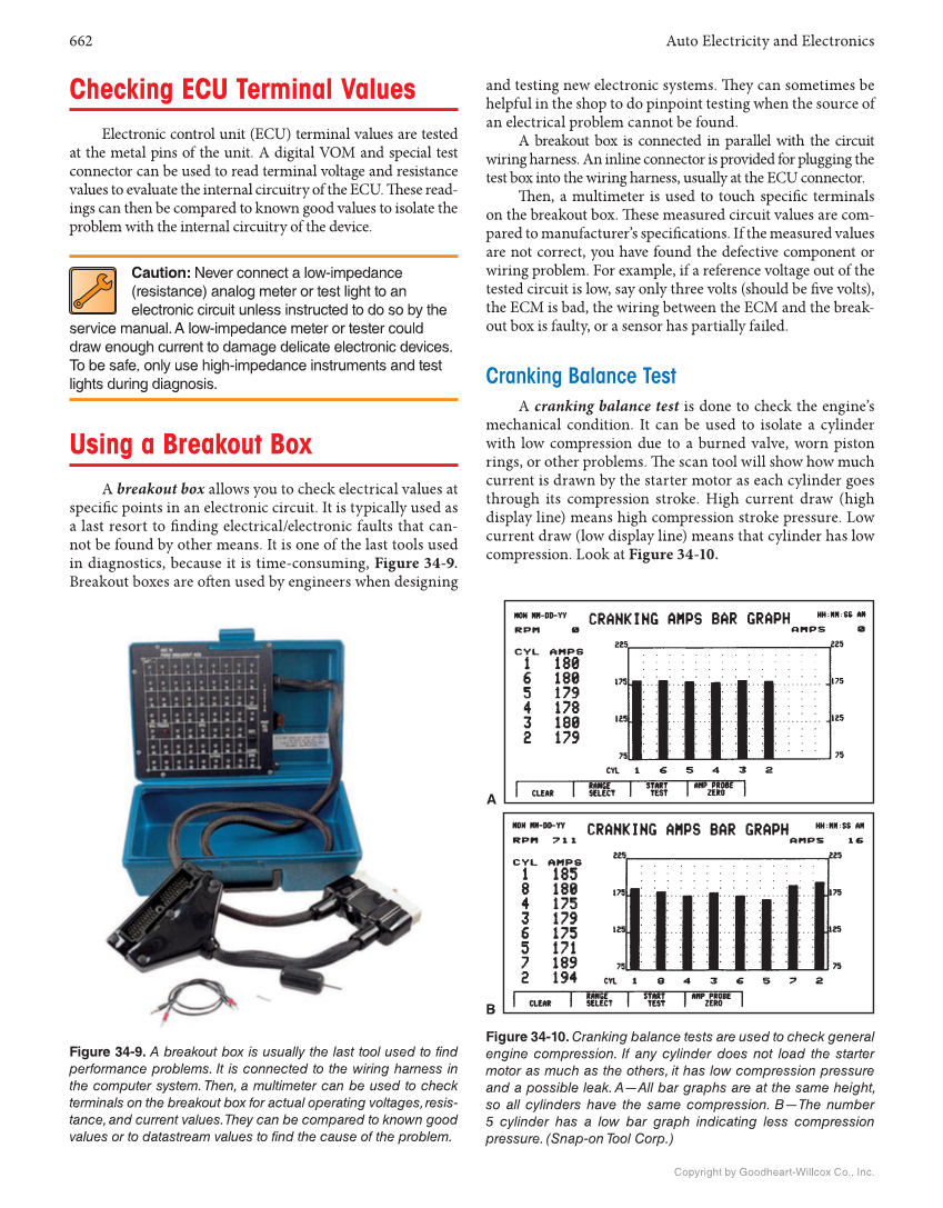 Auto Electricity and Electronics, 7th Edition, Online Textbook page 662
