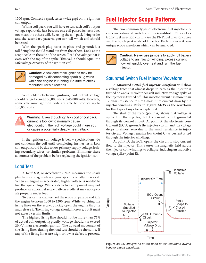 Auto Electricity and Electronics, 7th Edition, Online Textbook page 678