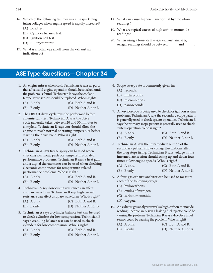 Auto Electricity and Electronics, 7th Edition, Online Textbook page 684