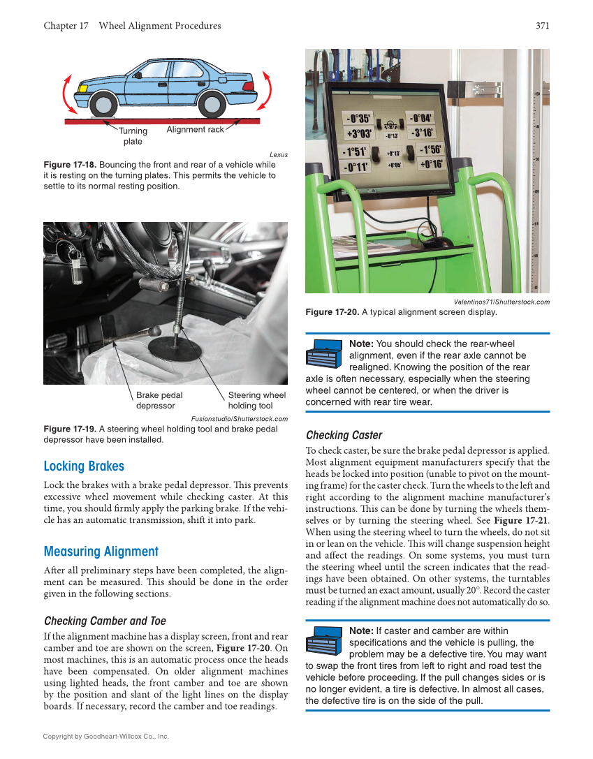 Auto Suspension and Steering, 5th Edition, Online Textbook page 371