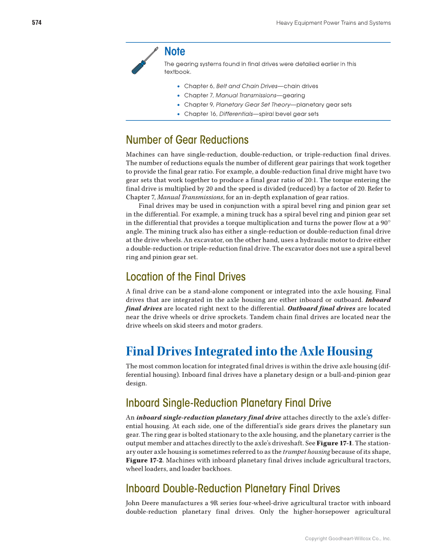 Heavy Equipment Power Trains and Systems, 1st Edition page 574