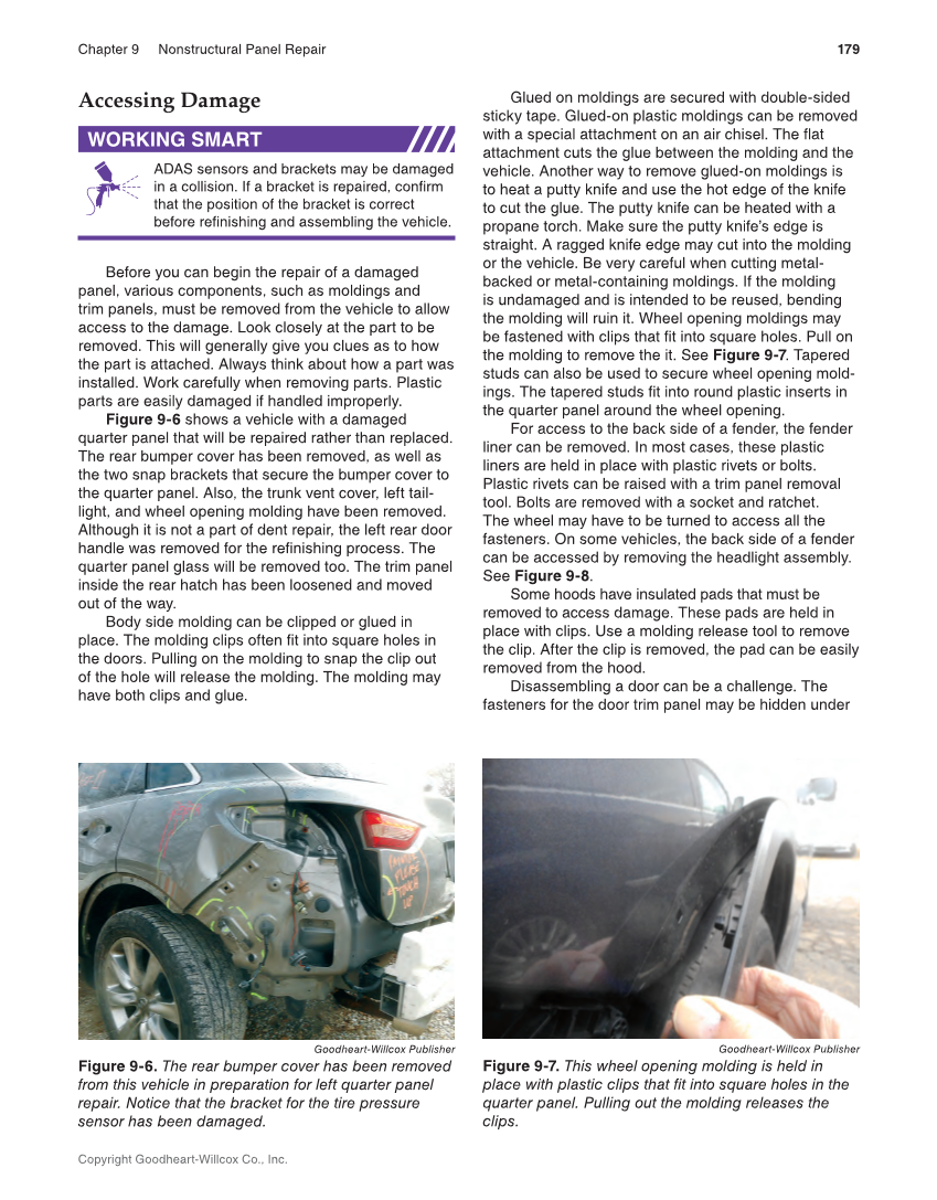 Auto Collision Repair and Refinishing 3e, Online Textbook page 179